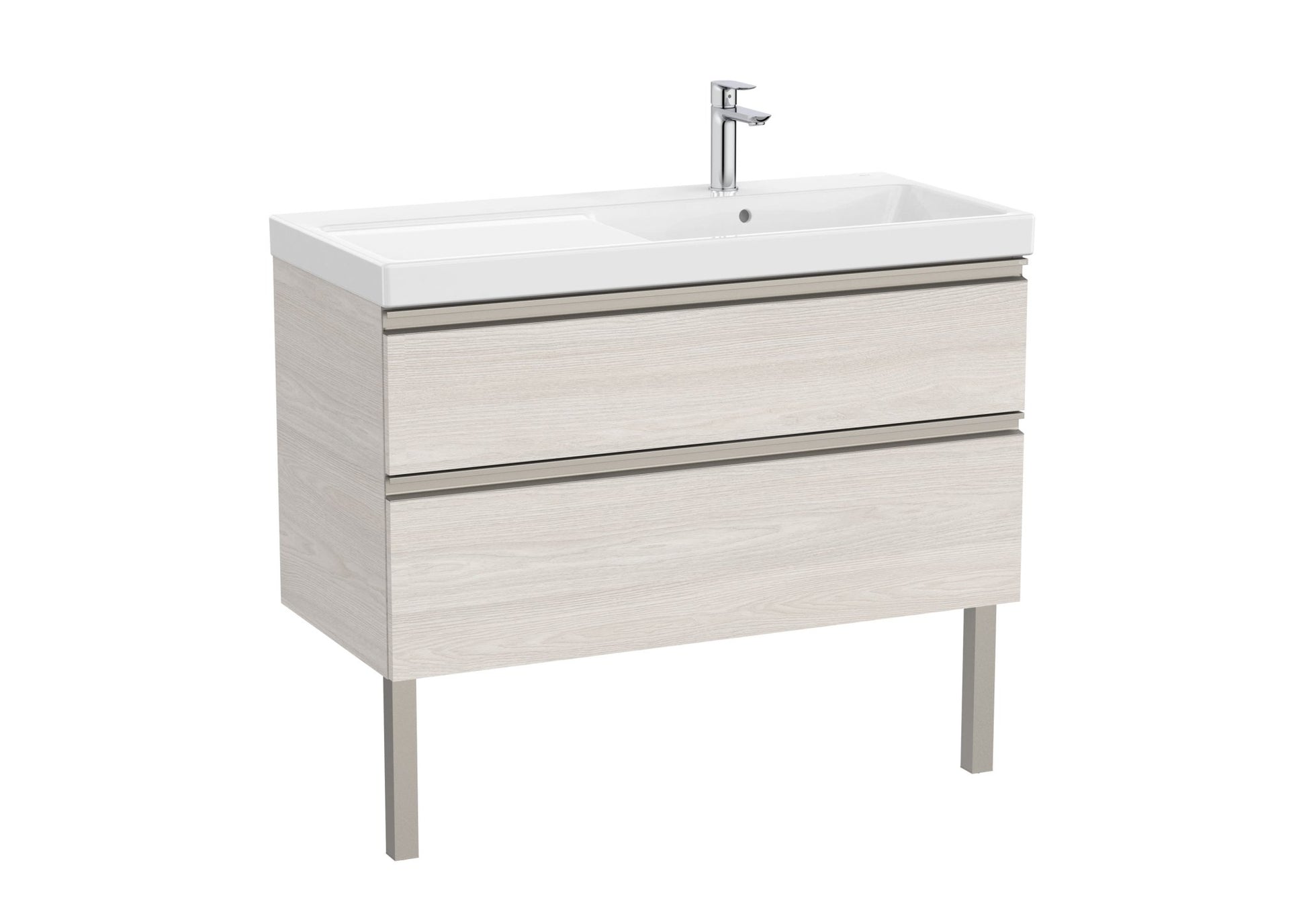 Roca - Mueble base The Gap Unik de dos cajones y lavabo plus - BricoandPool