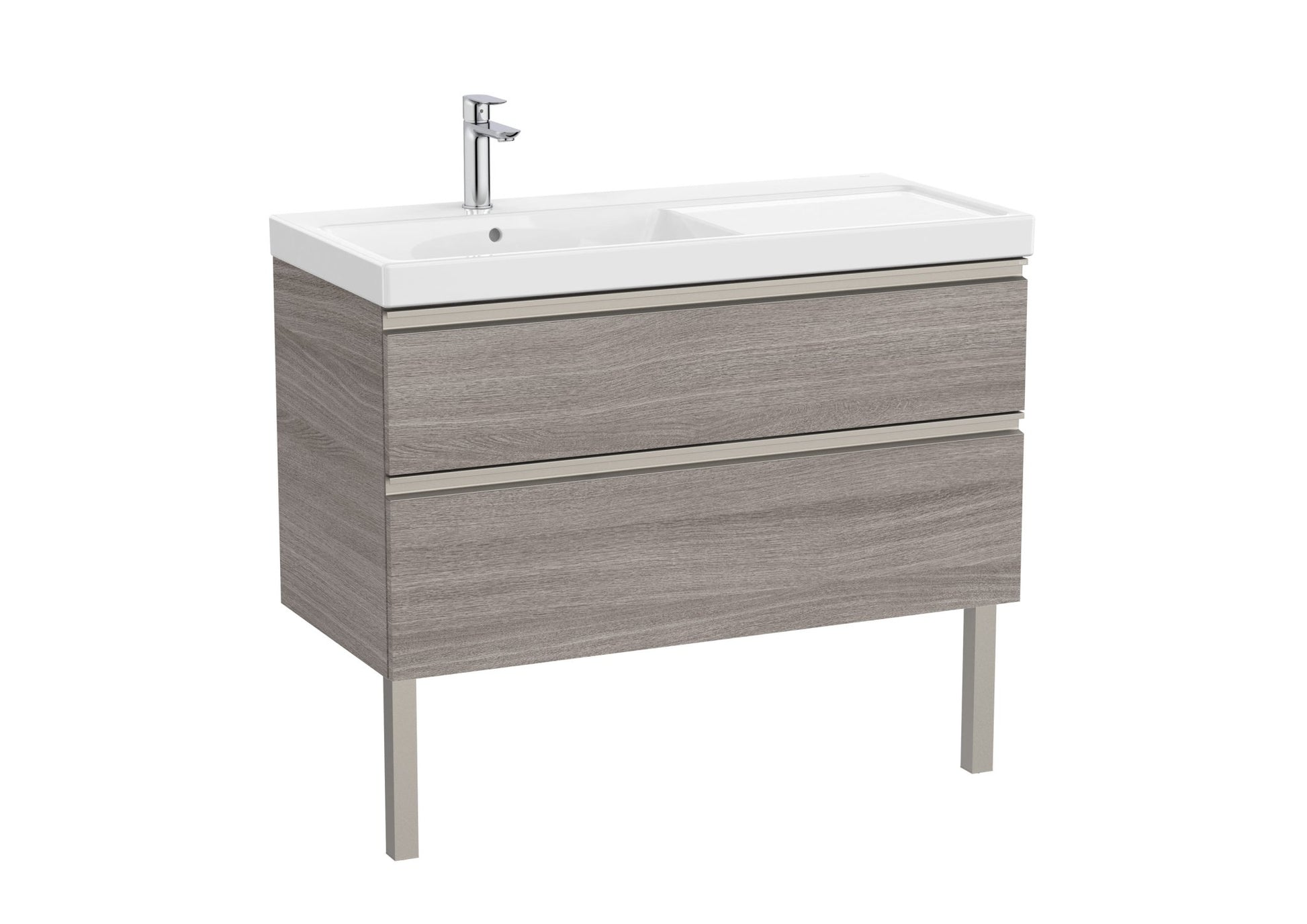 Roca - Mueble base The Gap Unik de dos cajones y lavabo plus - BricoandPool