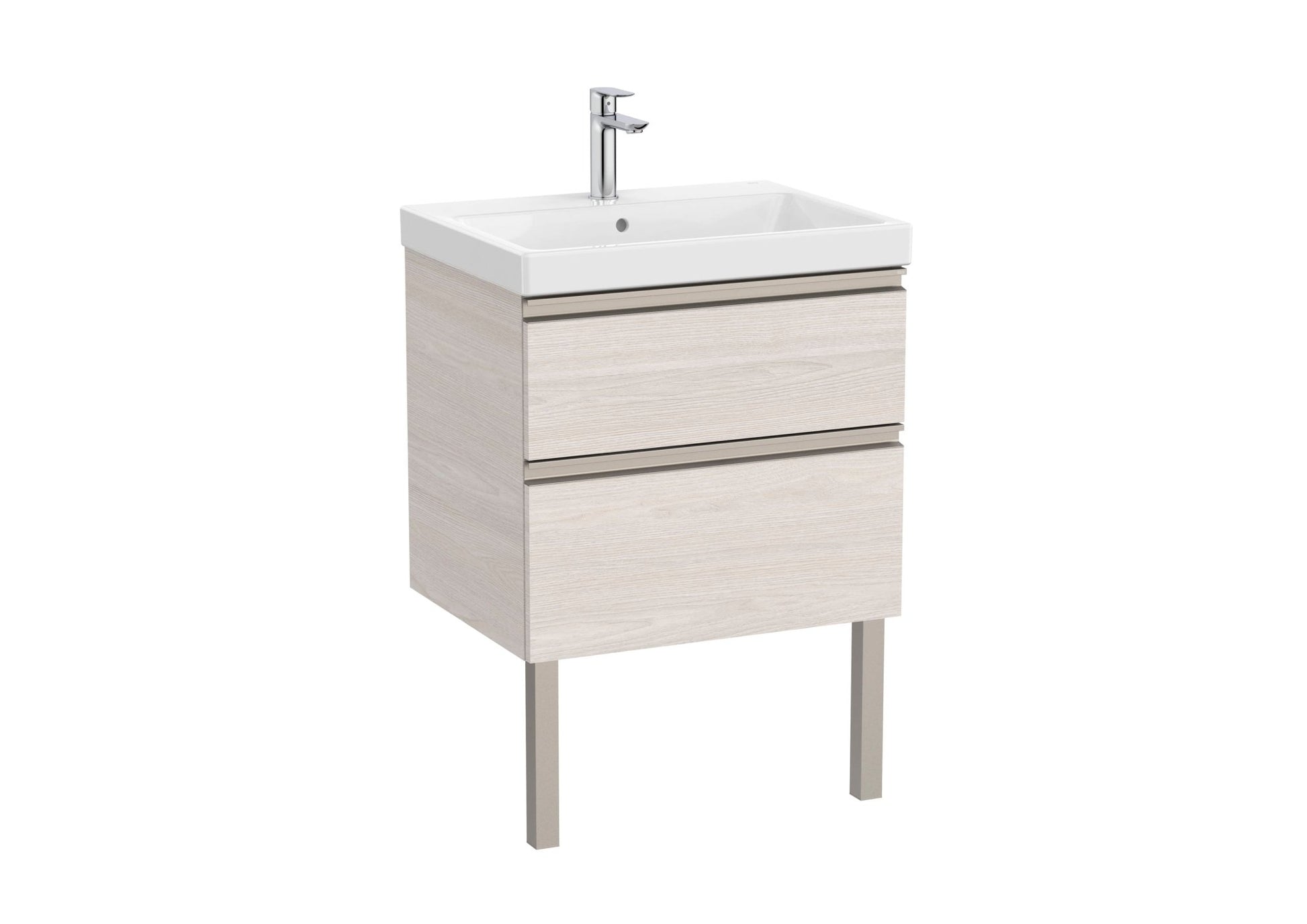 Roca - Mueble base The Gap Unik de dos cajones y lavabo plus - BricoandPool