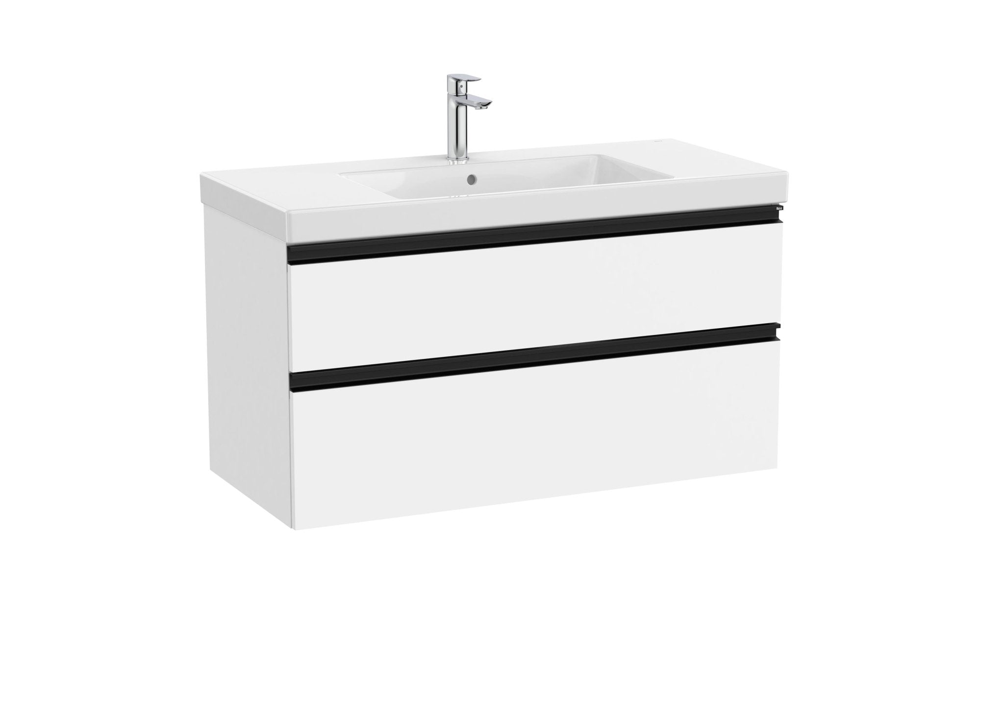 Roca - Mueble base The Gap Unik de dos cajones y lavabo plus - BricoandPool