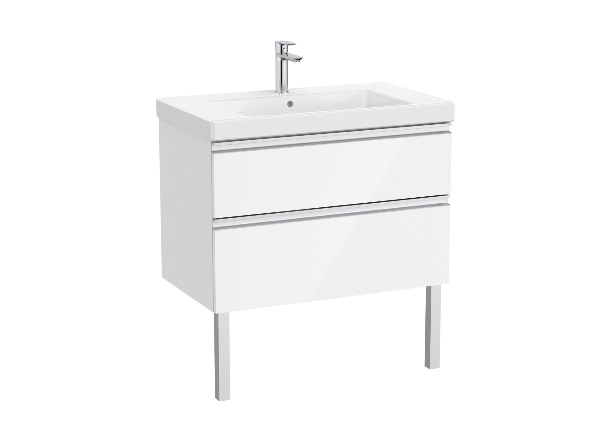 Roca - Mueble base The Gap Unik de dos cajones y lavabo plus - BricoandPool