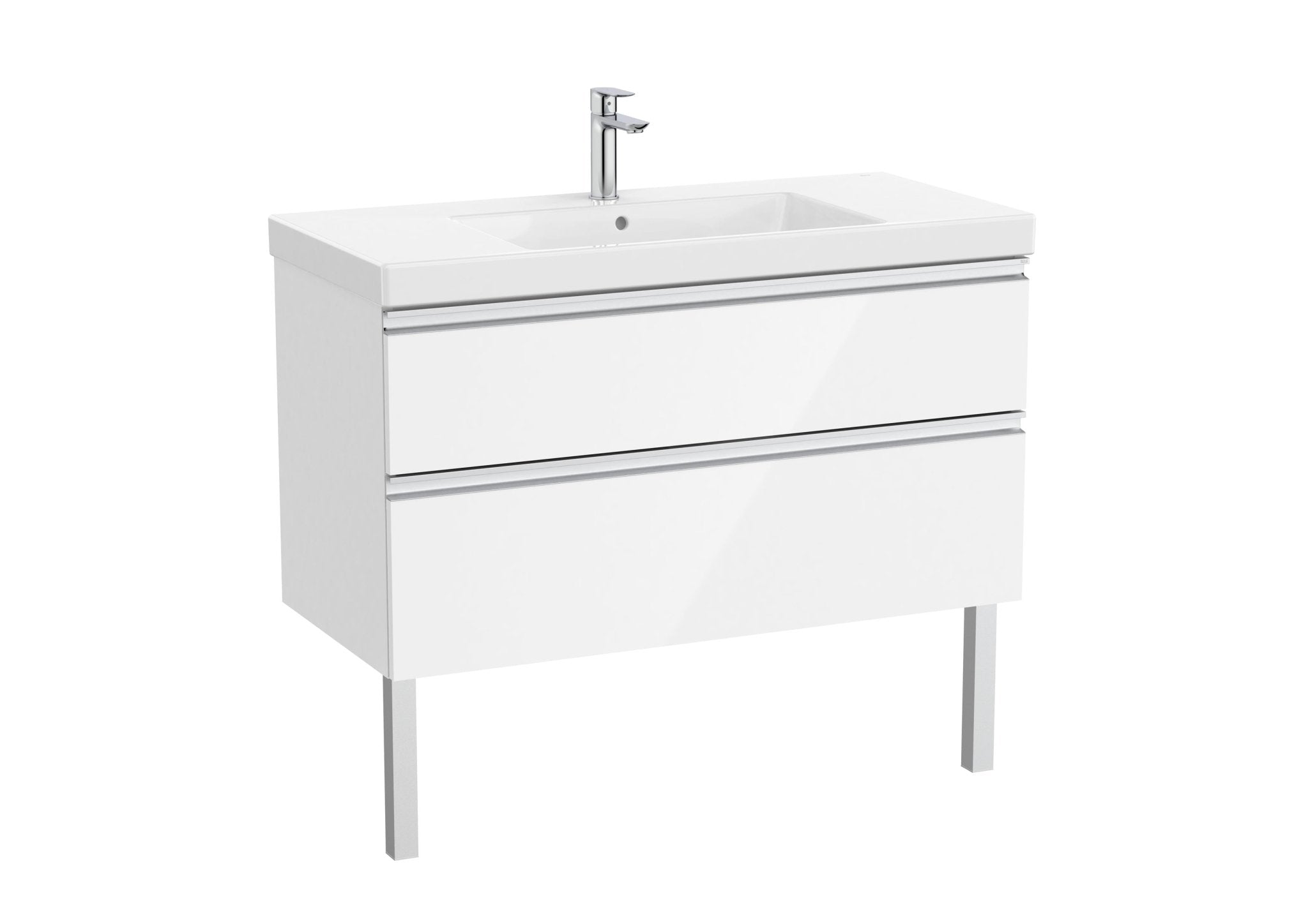 Roca - Mueble base The Gap Unik de dos cajones y lavabo plus - BricoandPool
