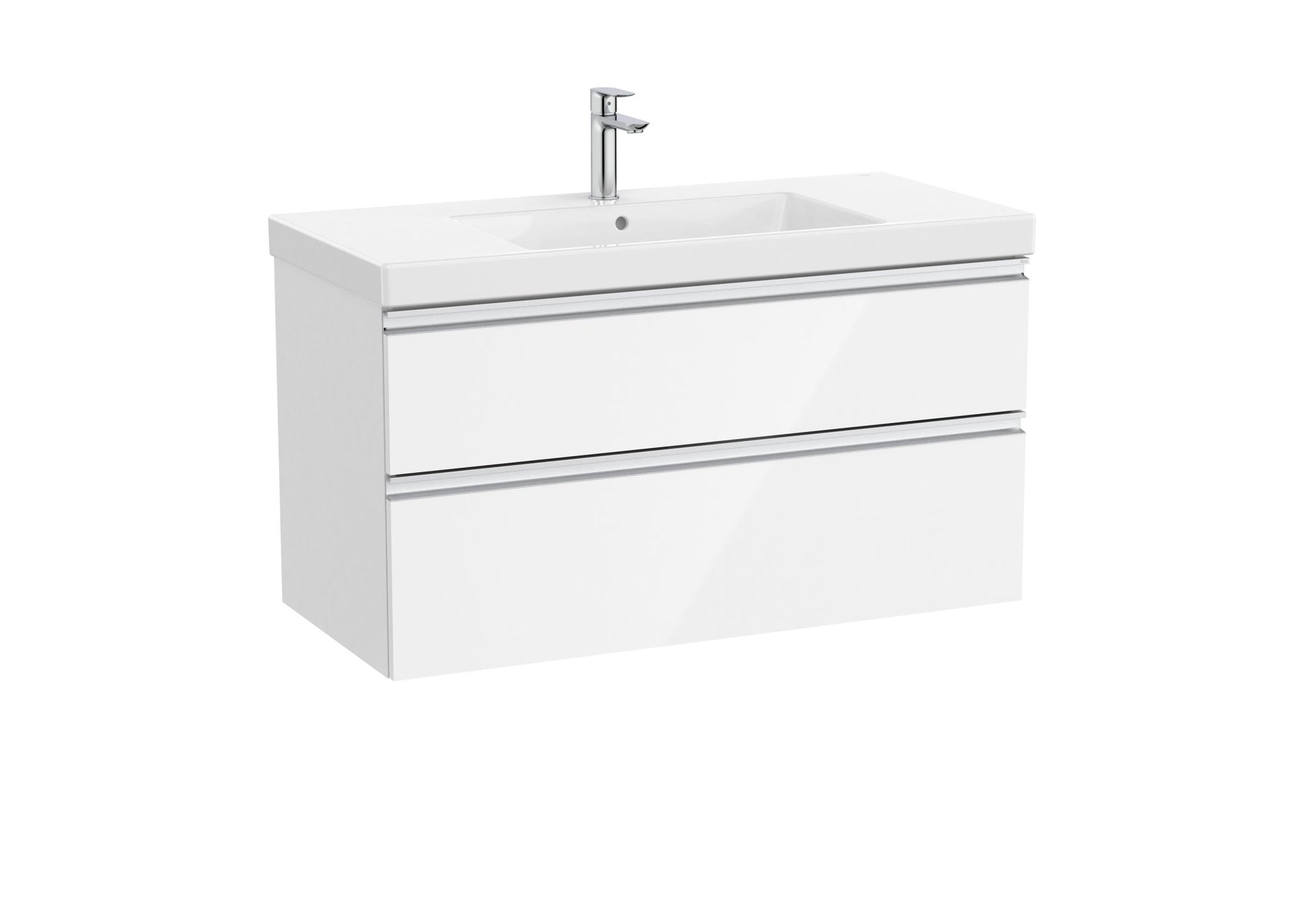 Roca - Mueble base The Gap Unik de dos cajones y lavabo plus - BricoandPool