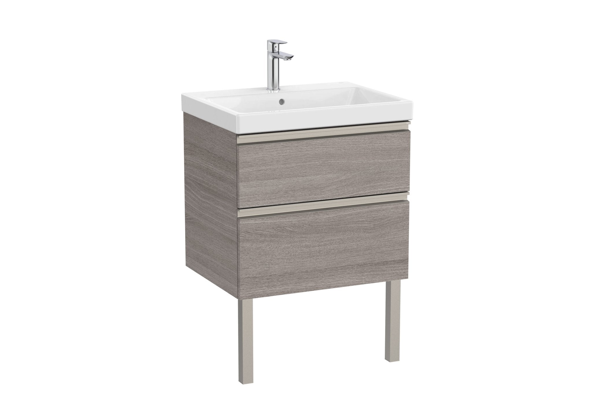 Roca - Mueble base The Gap Unik de dos cajones y lavabo plus - BricoandPool