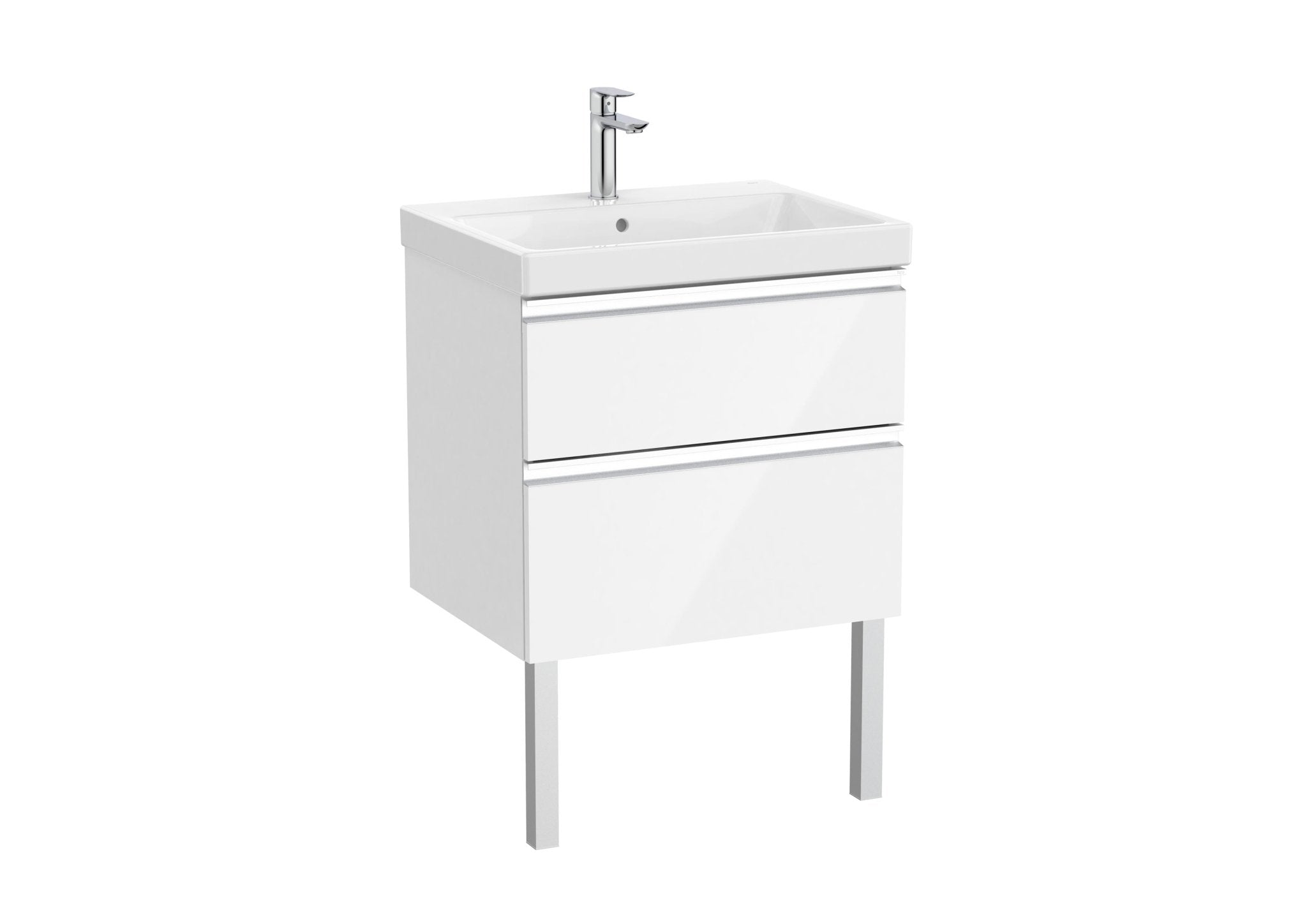 Roca - Mueble base The Gap Unik de dos cajones y lavabo plus - BricoandPool