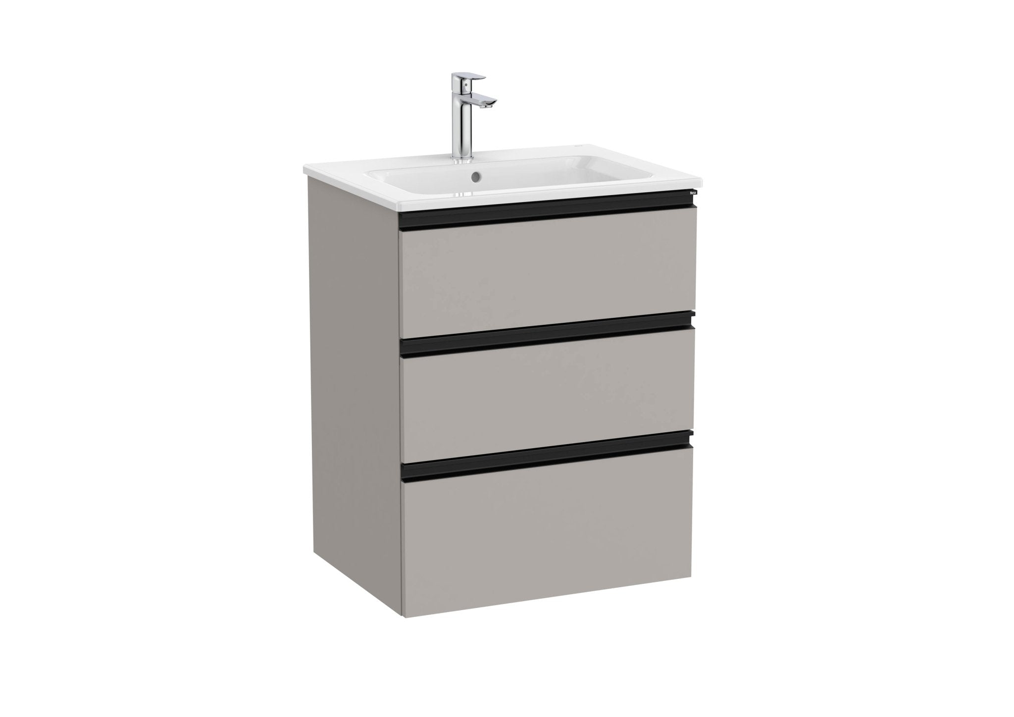 Roca - Mueble base The Gap Unik de tres cajones y lavabo - BricoandPool