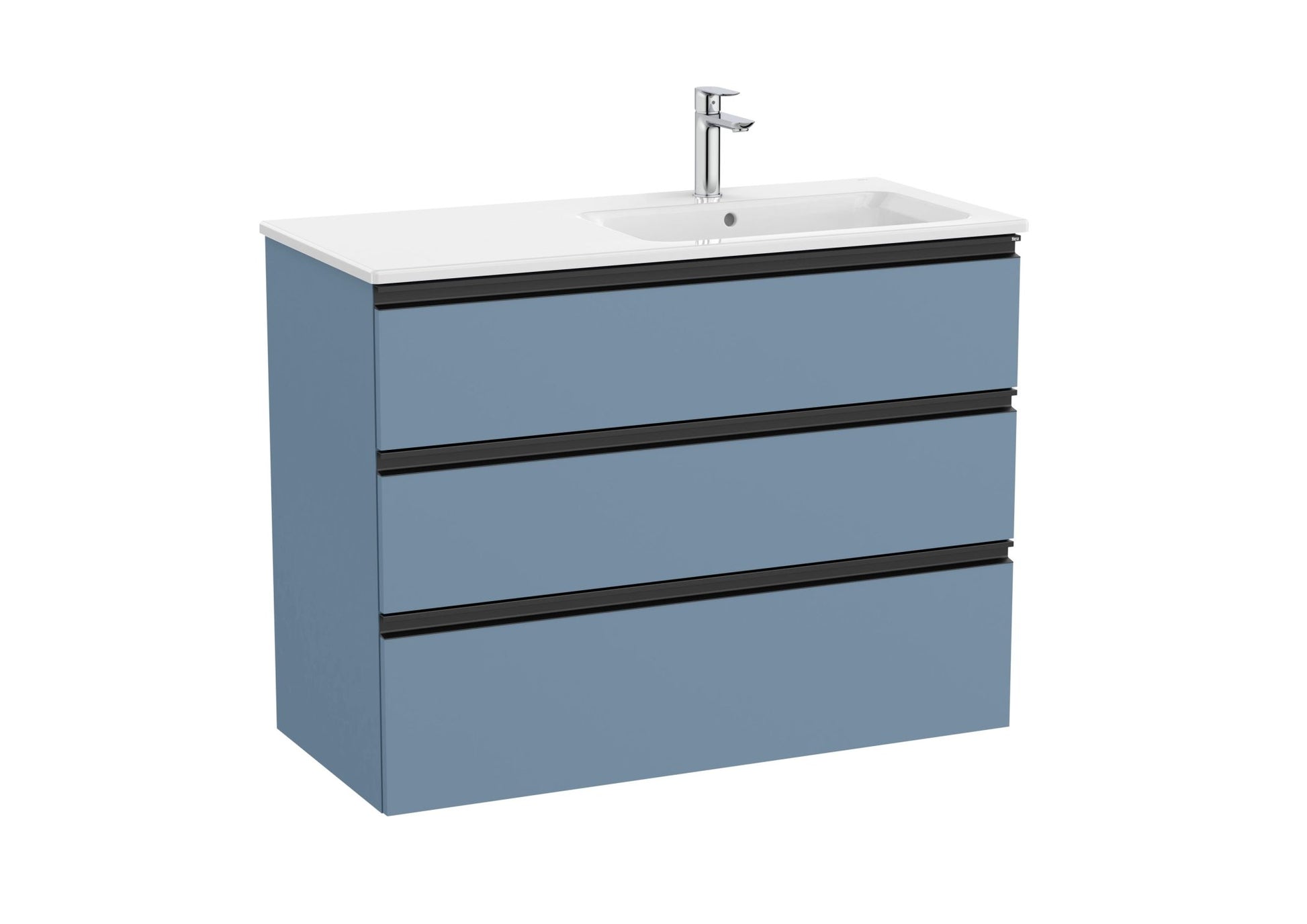 Roca - Mueble base The Gap Unik de tres cajones y lavabo - BricoandPool