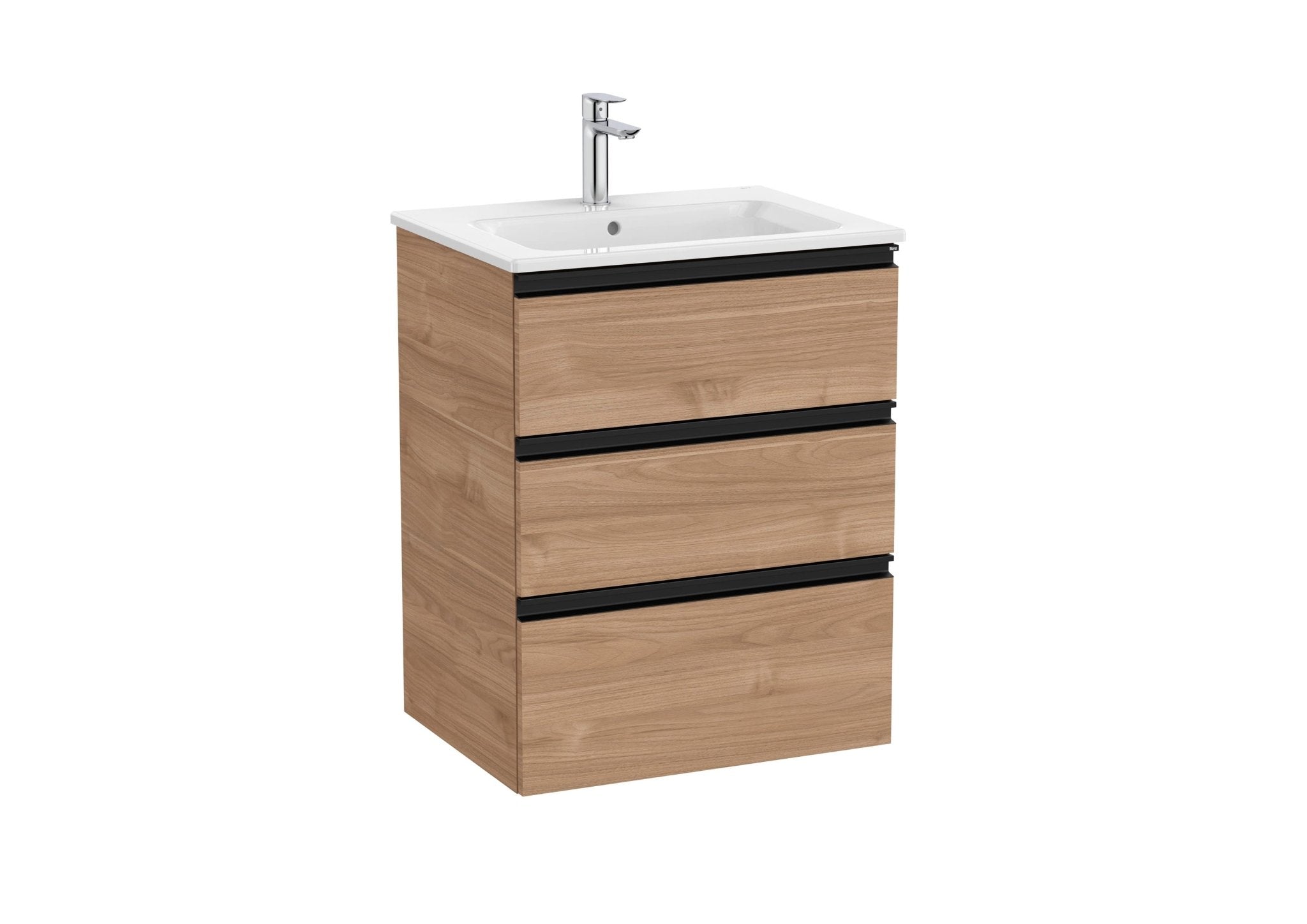 Roca - Mueble base The Gap Unik de tres cajones y lavabo - BricoandPool
