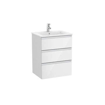 Roca - Mueble base The Gap Unik de tres cajones y lavabo - BricoandPool