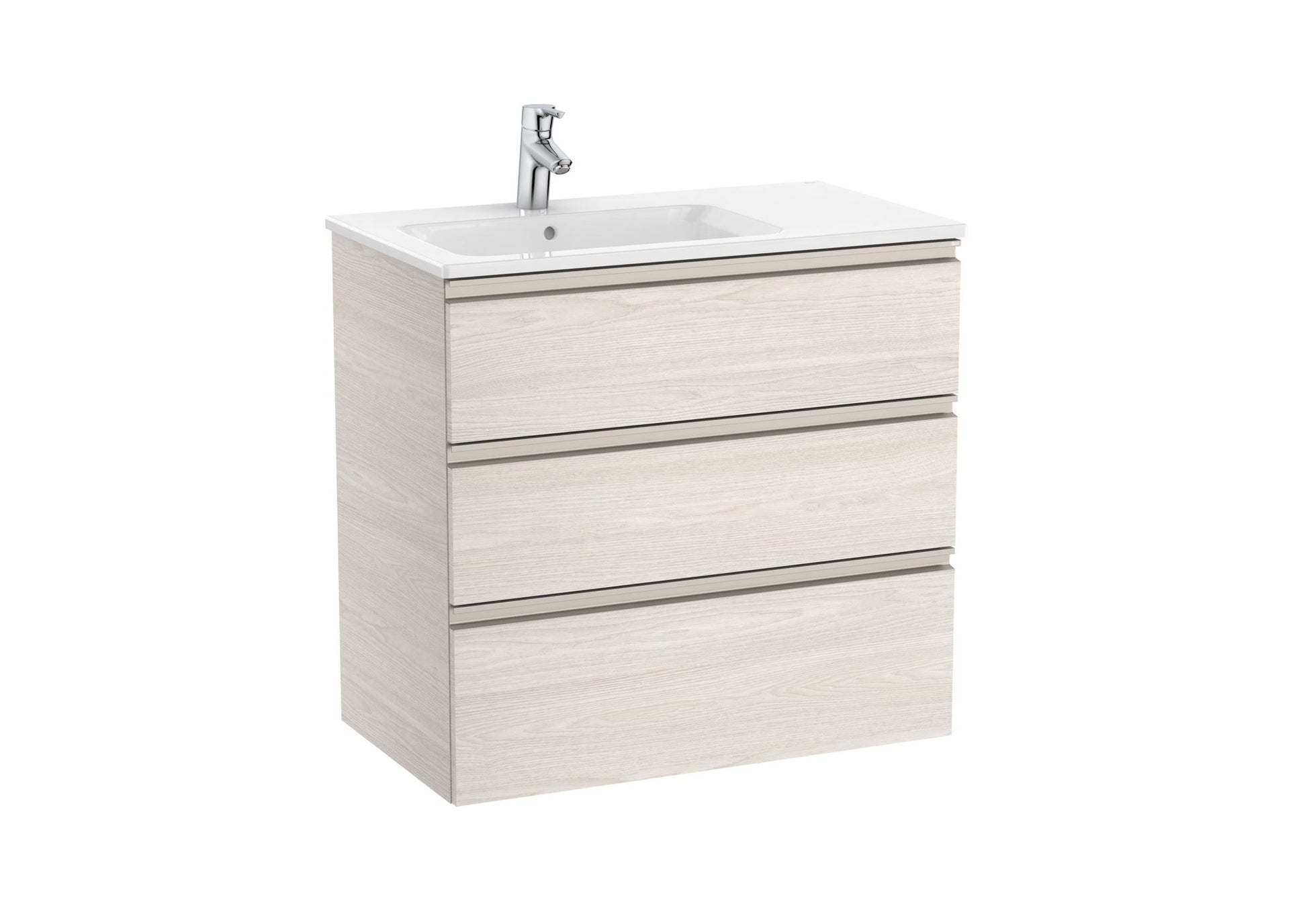 Roca - Mueble base The Gap Unik de tres cajones y lavabo - BricoandPool