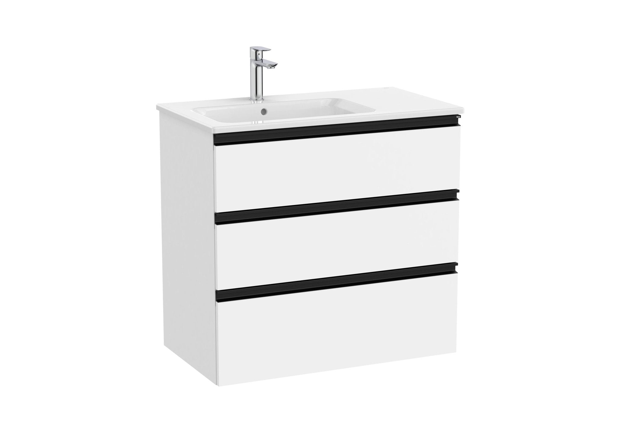 Roca - Mueble base The Gap Unik de tres cajones y lavabo - BricoandPool