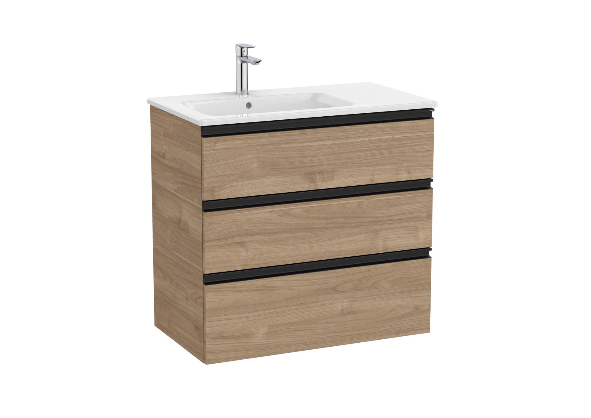 Roca - Mueble base The Gap Unik de tres cajones y lavabo - BricoandPool