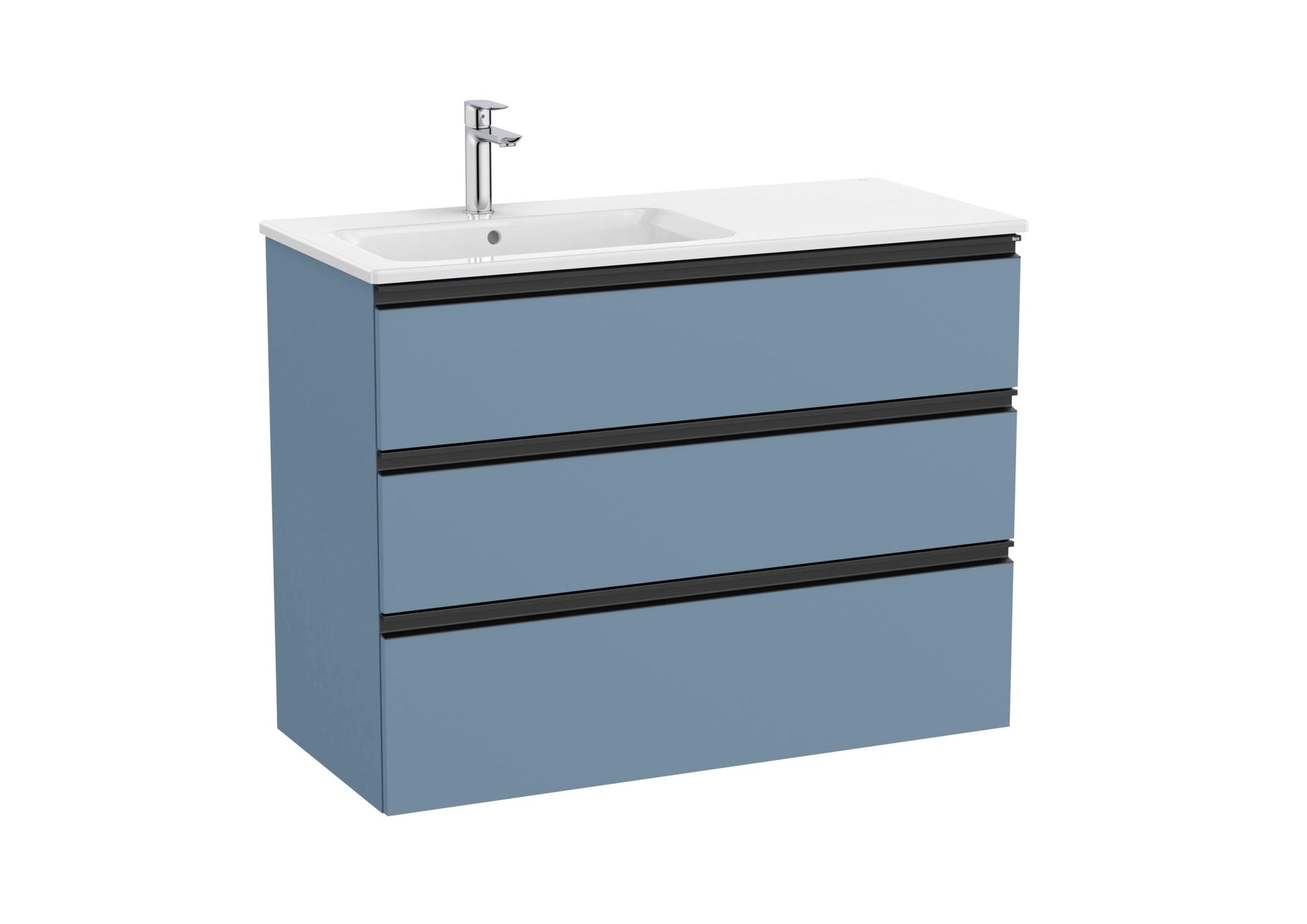Roca - Mueble base The Gap Unik de tres cajones y lavabo - BricoandPool