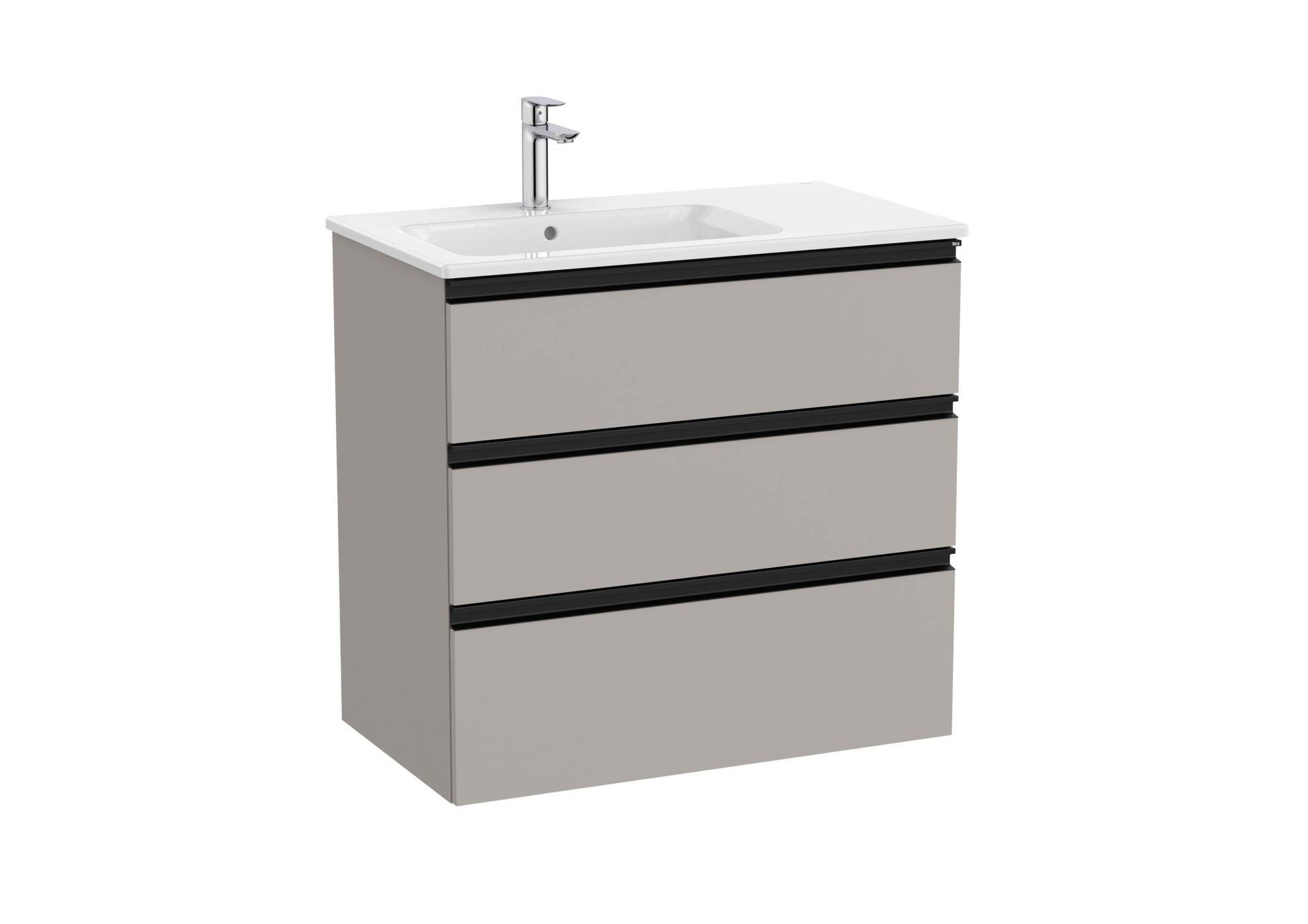 Roca - Mueble base The Gap Unik de tres cajones y lavabo - BricoandPool