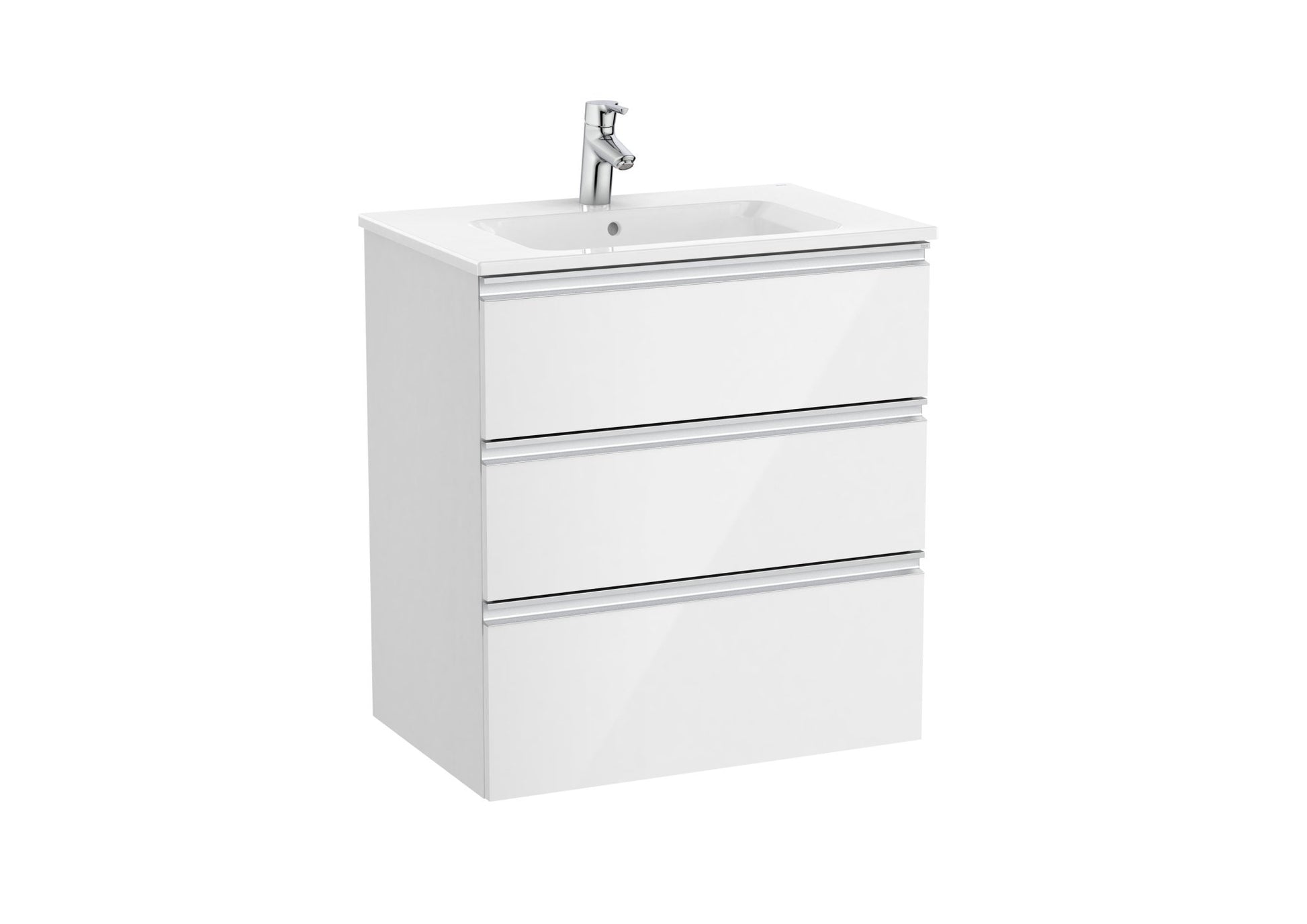 Roca - Mueble base The Gap Unik de tres cajones y lavabo - BricoandPool