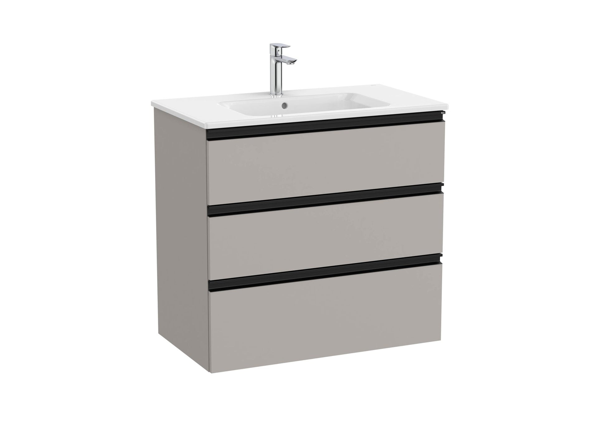 Roca - Mueble base The Gap Unik de tres cajones y lavabo - BricoandPool