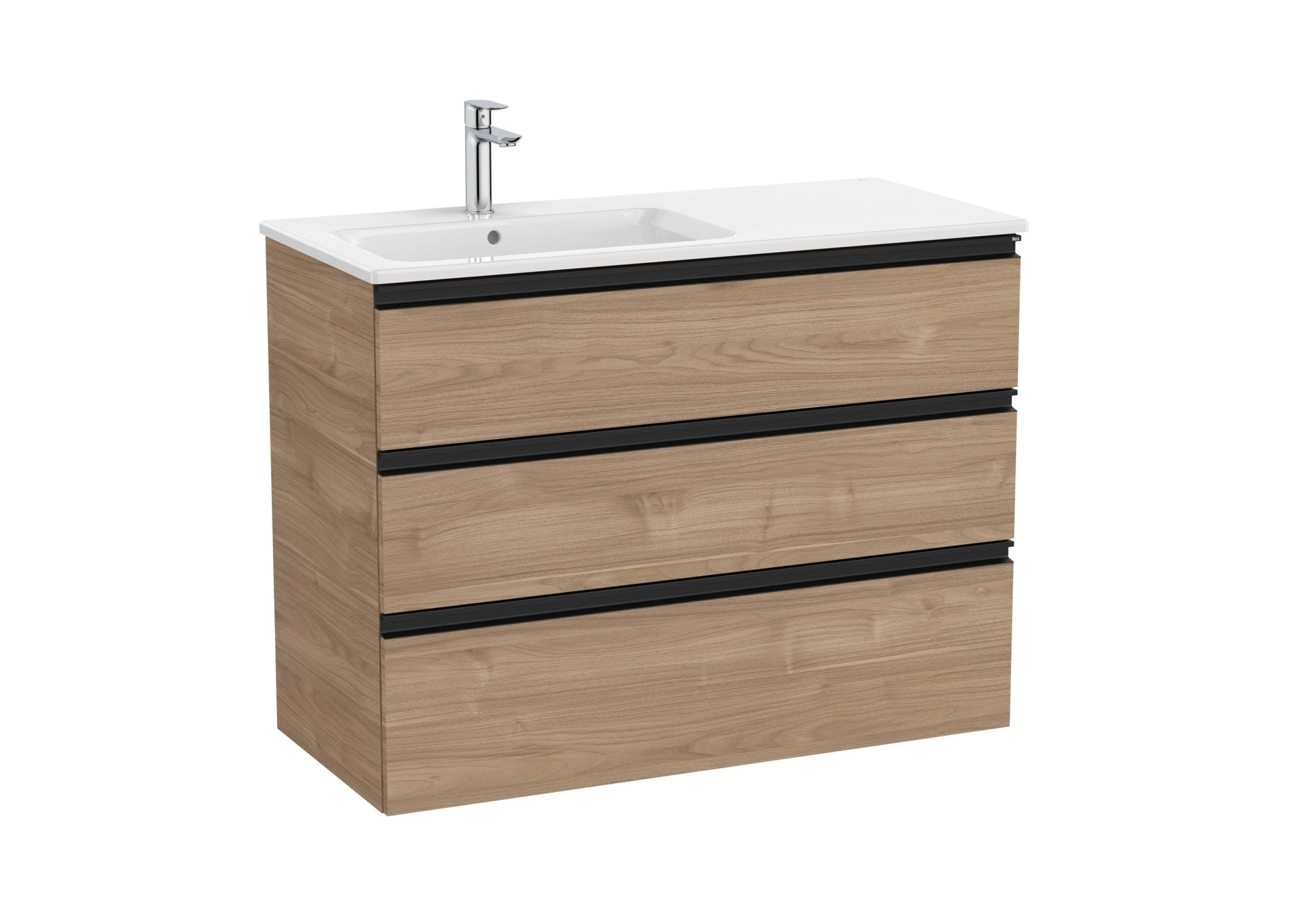 Roca - Mueble base The Gap Unik de tres cajones y lavabo - BricoandPool