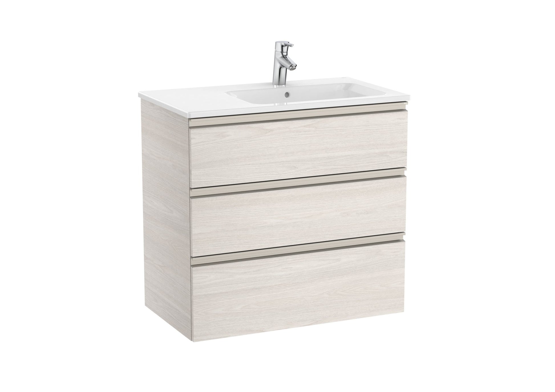 Roca - Mueble base The Gap Unik de tres cajones y lavabo - BricoandPool