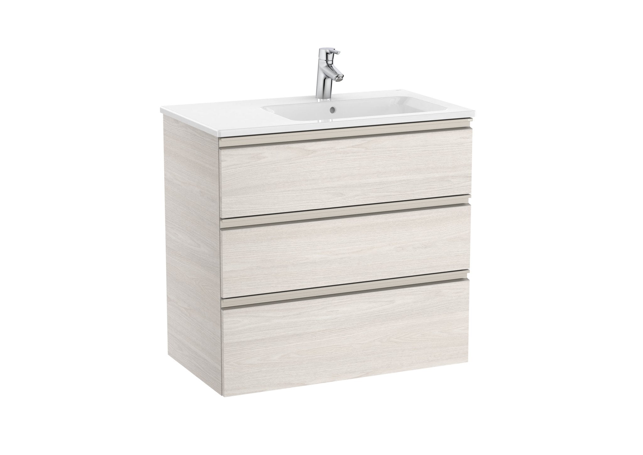 Roca - Mueble base The Gap Unik de tres cajones y lavabo - BricoandPool