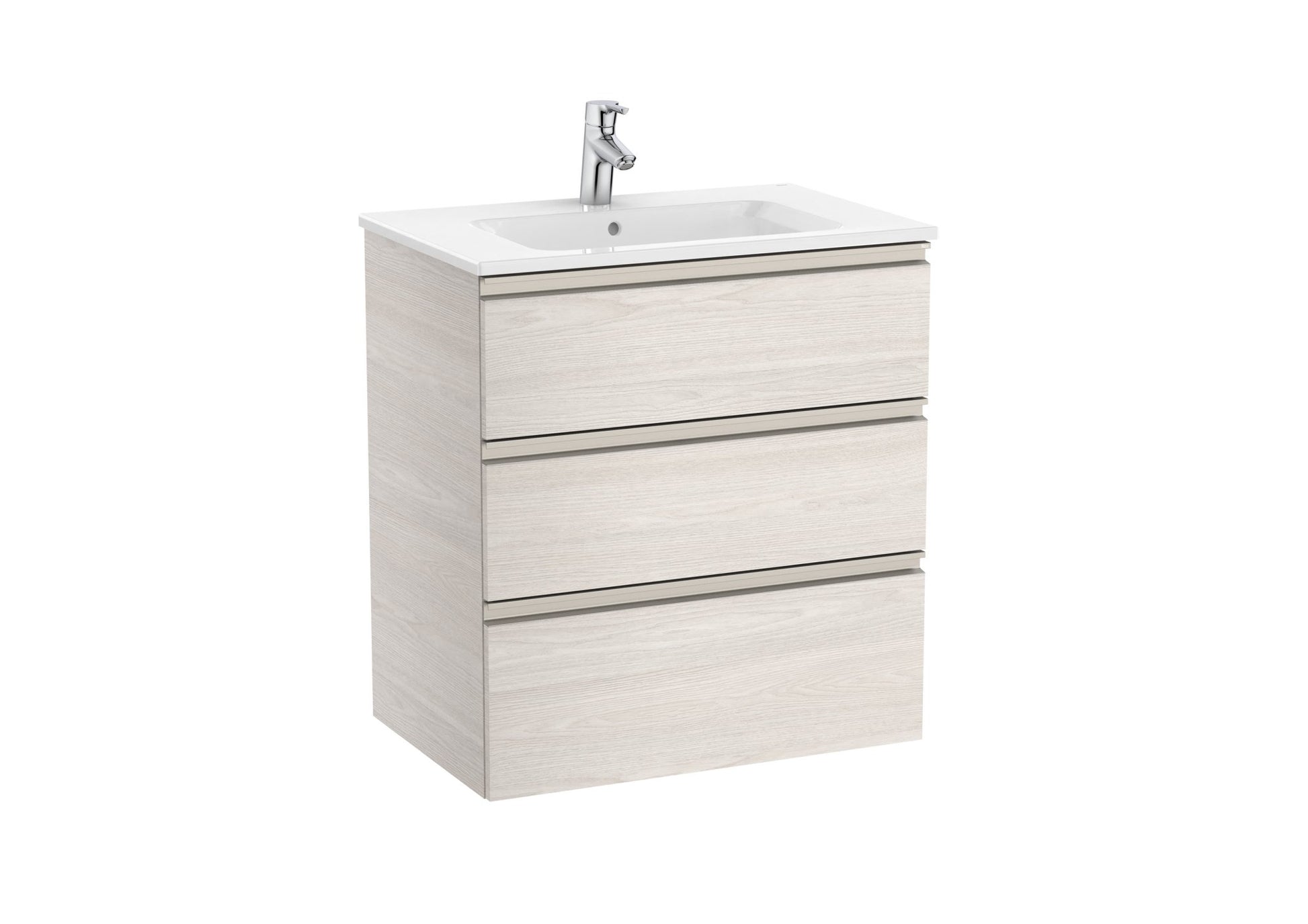 Roca - Mueble base The Gap Unik de tres cajones y lavabo - BricoandPool