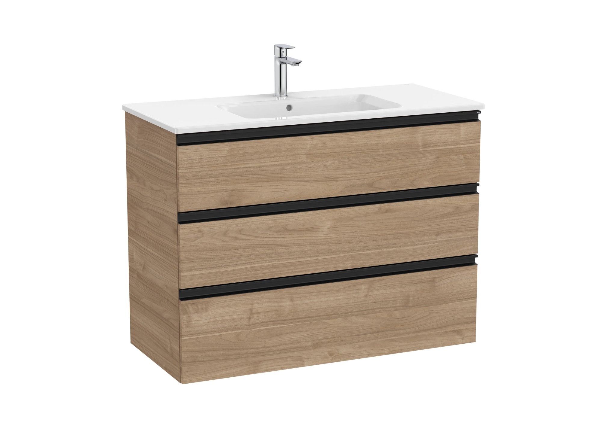 Roca - Mueble base The Gap Unik de tres cajones y lavabo - BricoandPool