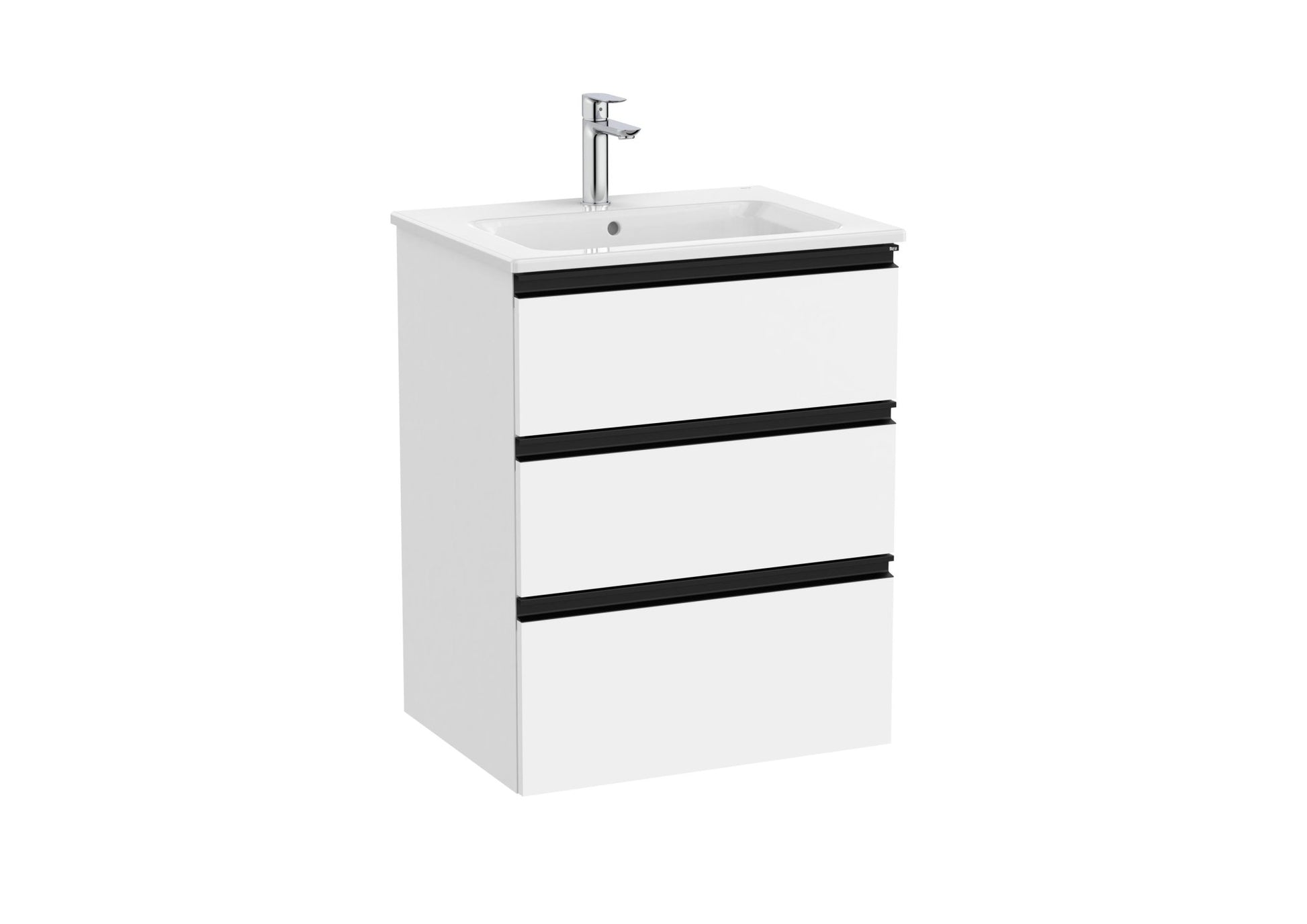 Roca - Mueble base The Gap Unik de tres cajones y lavabo - BricoandPool