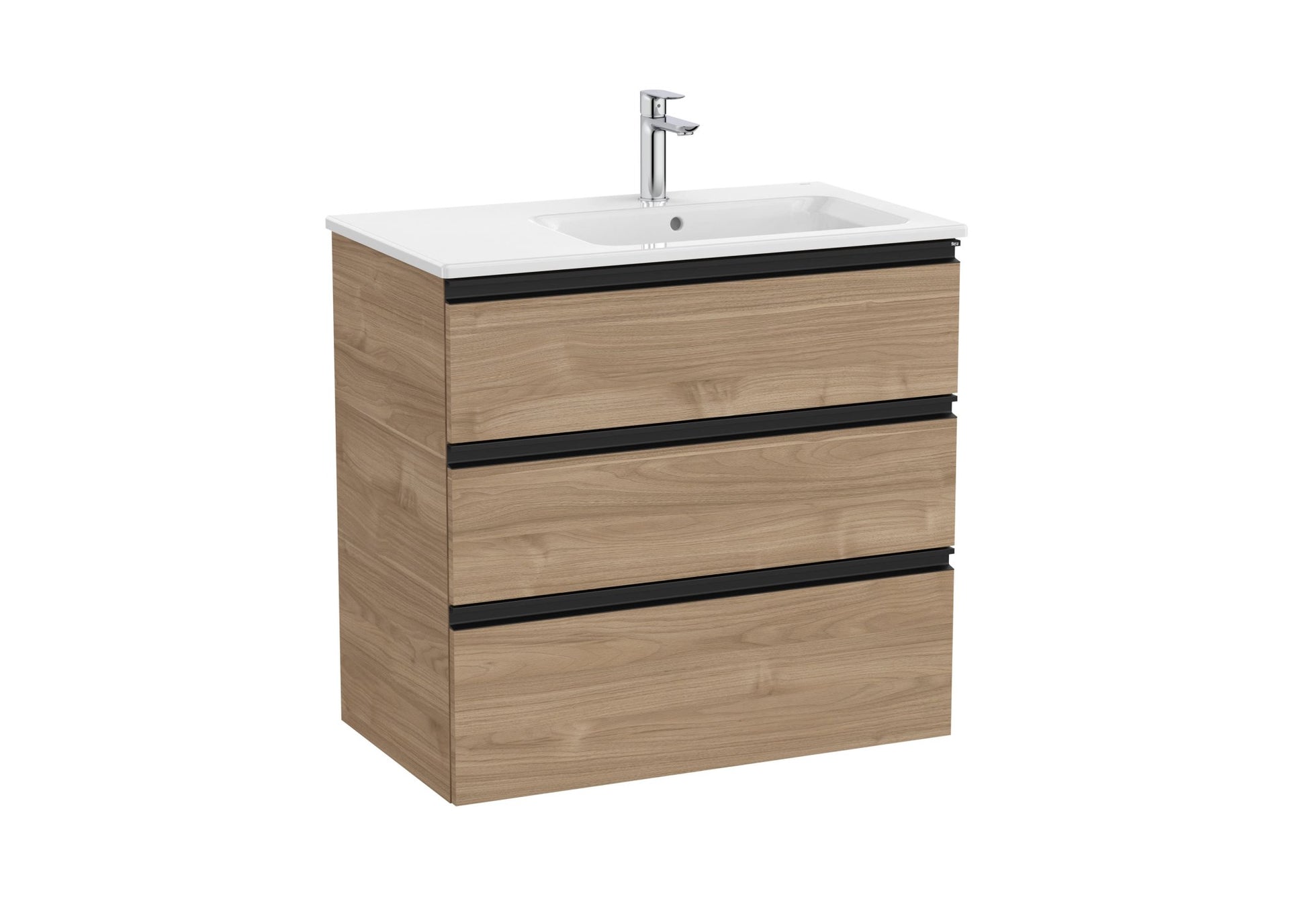 Roca - Mueble base The Gap Unik de tres cajones y lavabo - BricoandPool