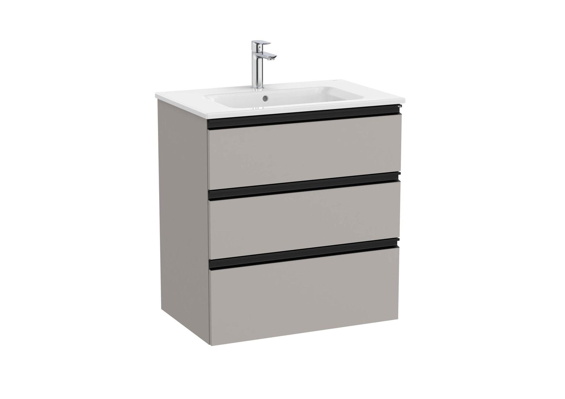 Roca - Mueble base The Gap Unik de tres cajones y lavabo - BricoandPool