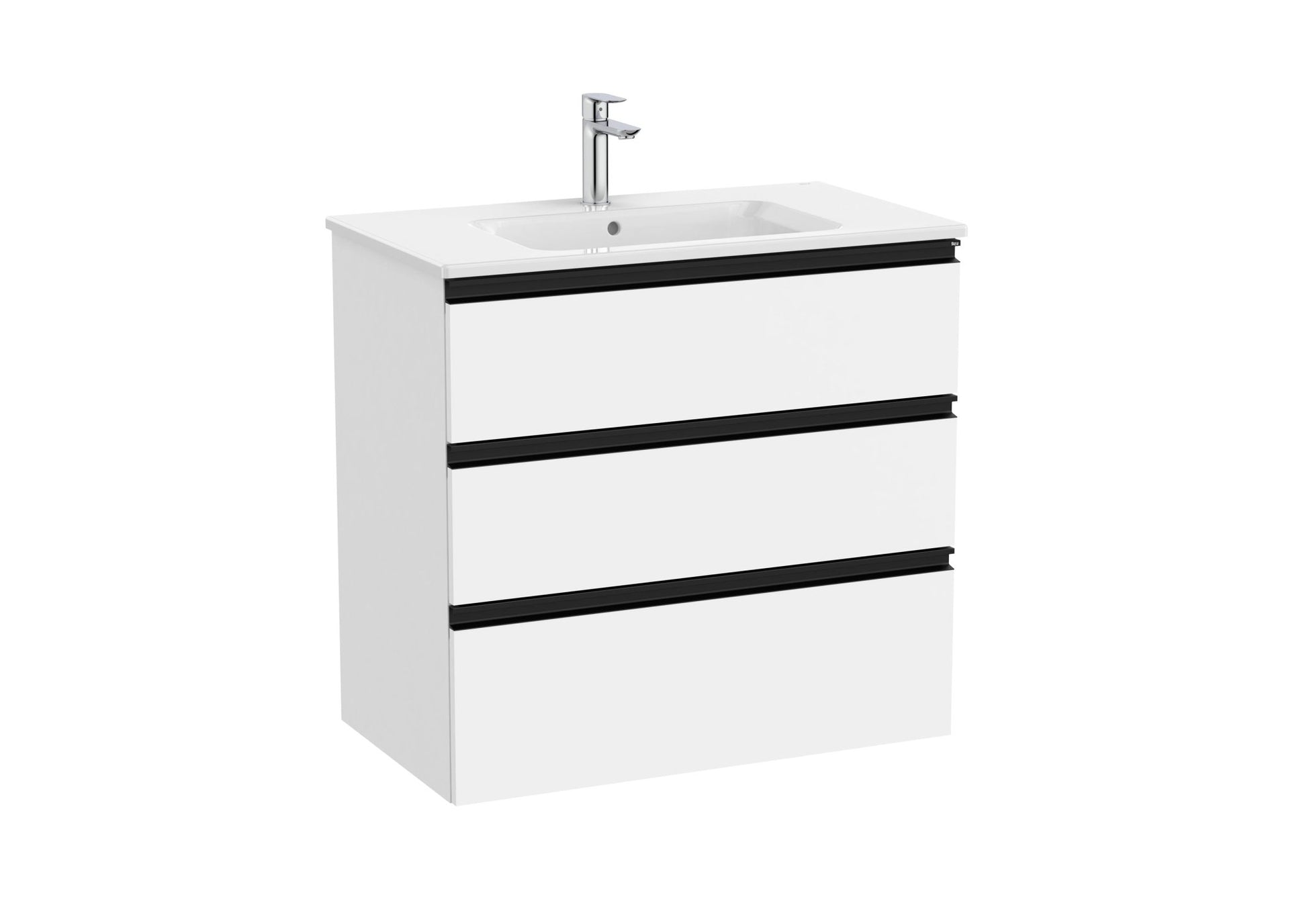Roca - Mueble base The Gap Unik de tres cajones y lavabo - BricoandPool