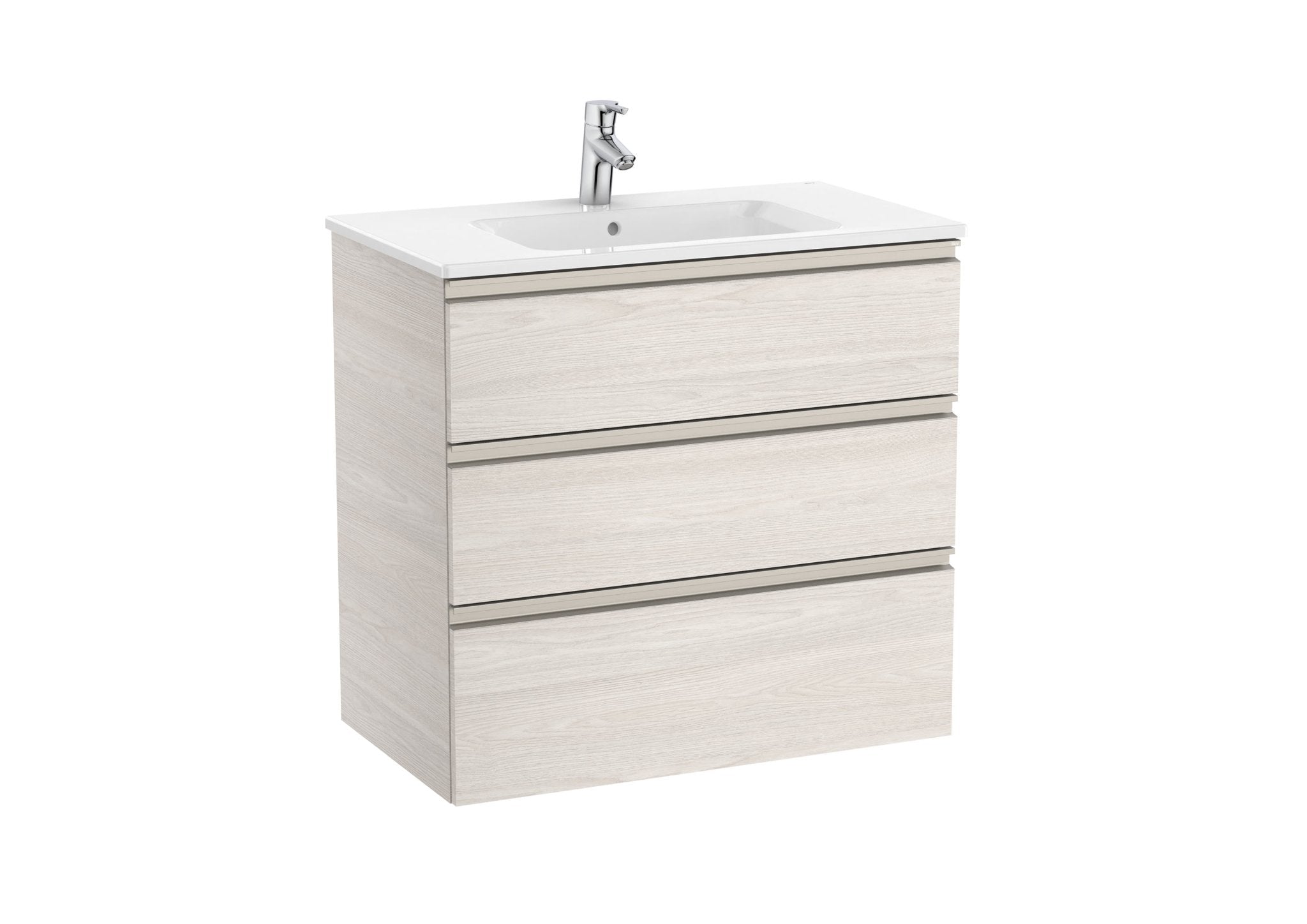 Roca - Mueble base The Gap Unik de tres cajones y lavabo - BricoandPool