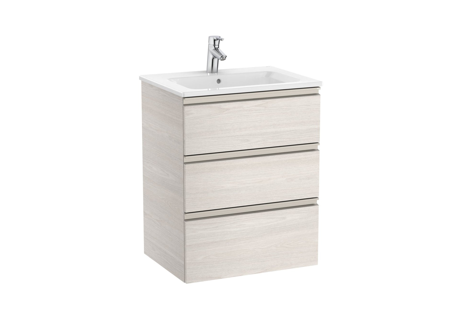 Roca - Mueble base The Gap Unik de tres cajones y lavabo - BricoandPool