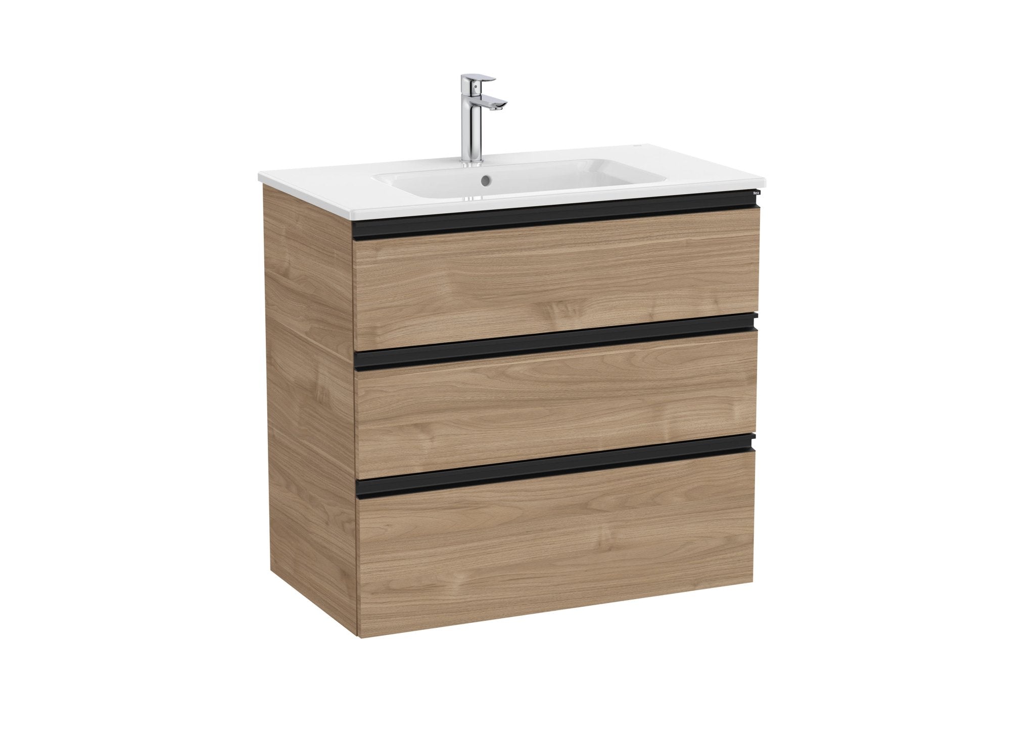 Roca - Mueble base The Gap Unik de tres cajones y lavabo - BricoandPool