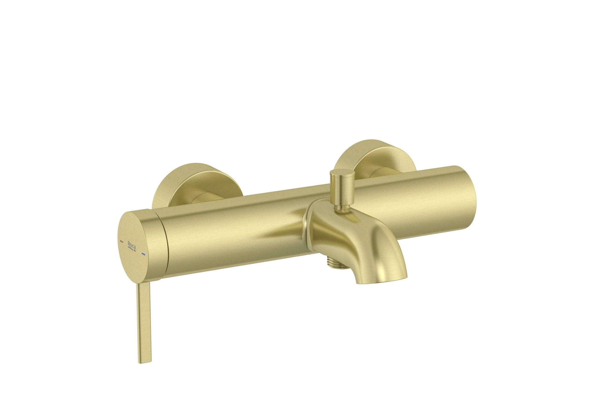 Roca - Ona grifería exterior para baño - ducha oro cepillado A5A029EVA0 - BricoandPool