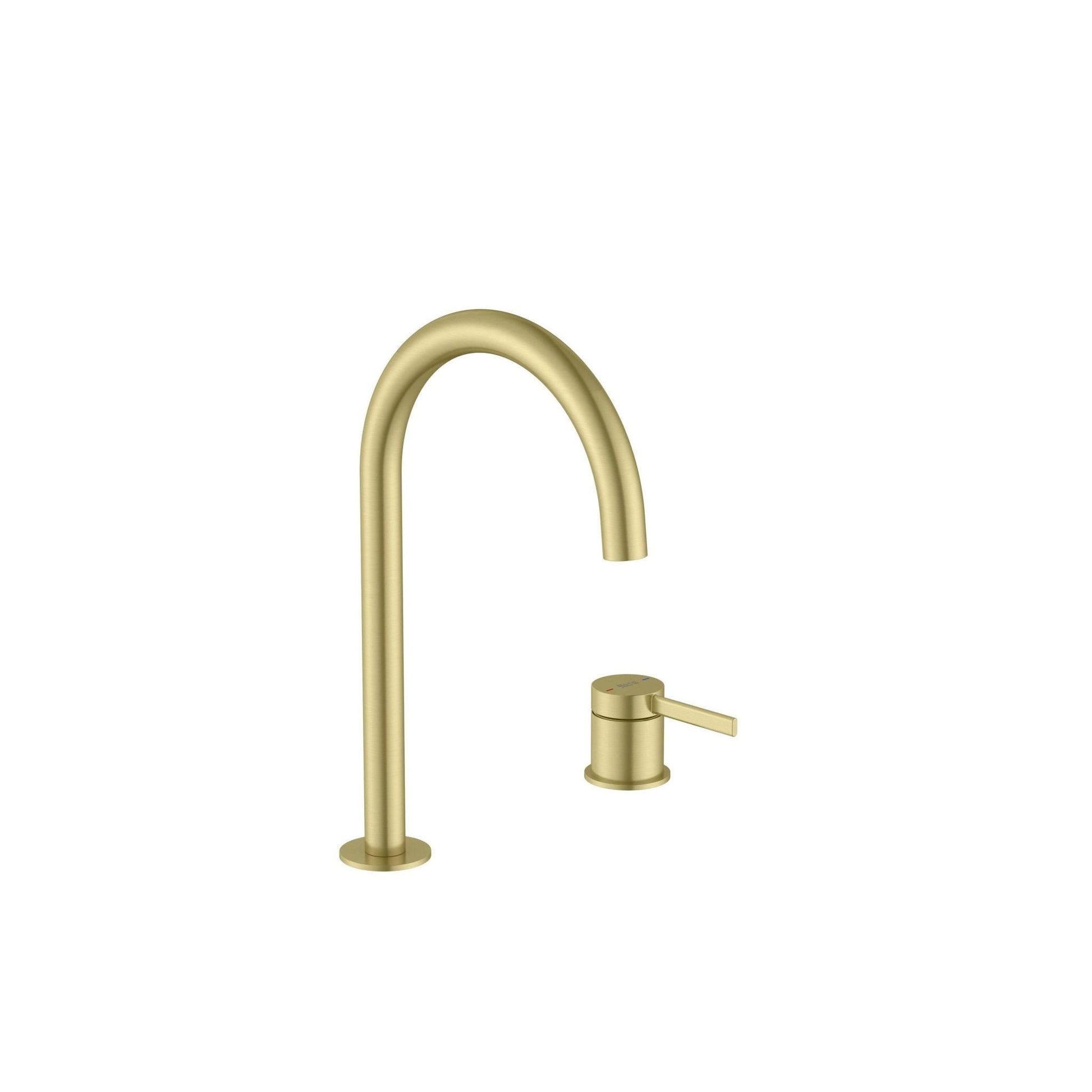 Roca - Ona grifería monomando de lavabo oro cepillado A5A389EVA0 - BricoandPool