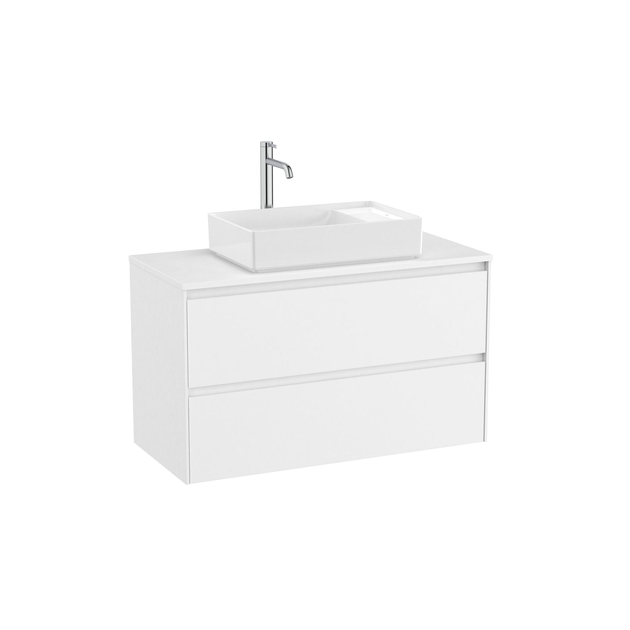 Roca - Ona Mueble base de dos cajones para lavabo de sobre encimera - BricoandPool
