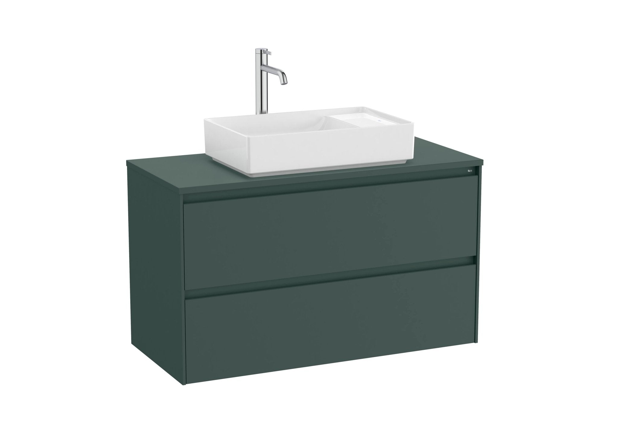 Roca - Ona Mueble base de dos cajones para lavabo de sobre encimera - BricoandPool