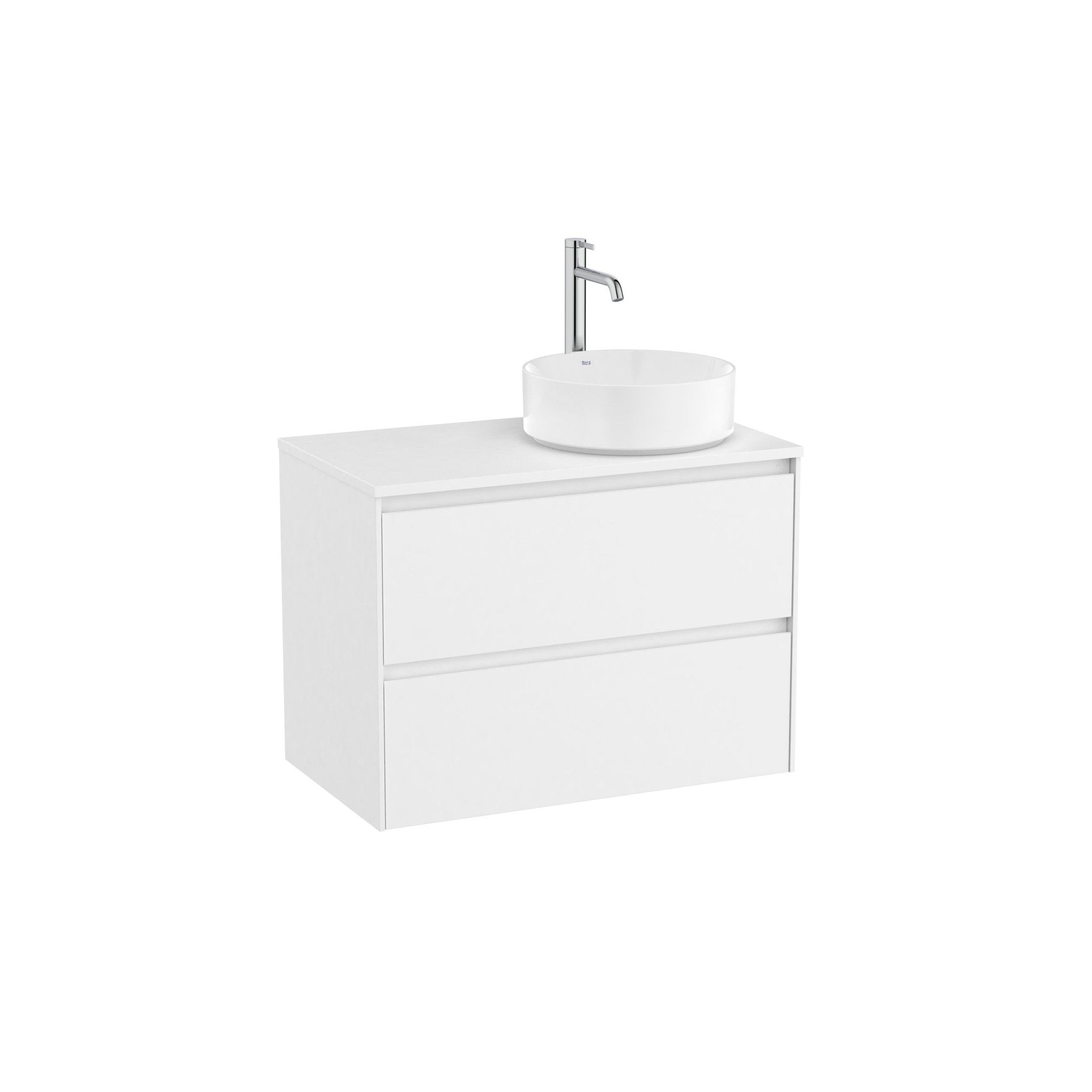 Roca - Ona Mueble base de dos cajones para lavabo de sobre encimera a la derecha - BricoandPool