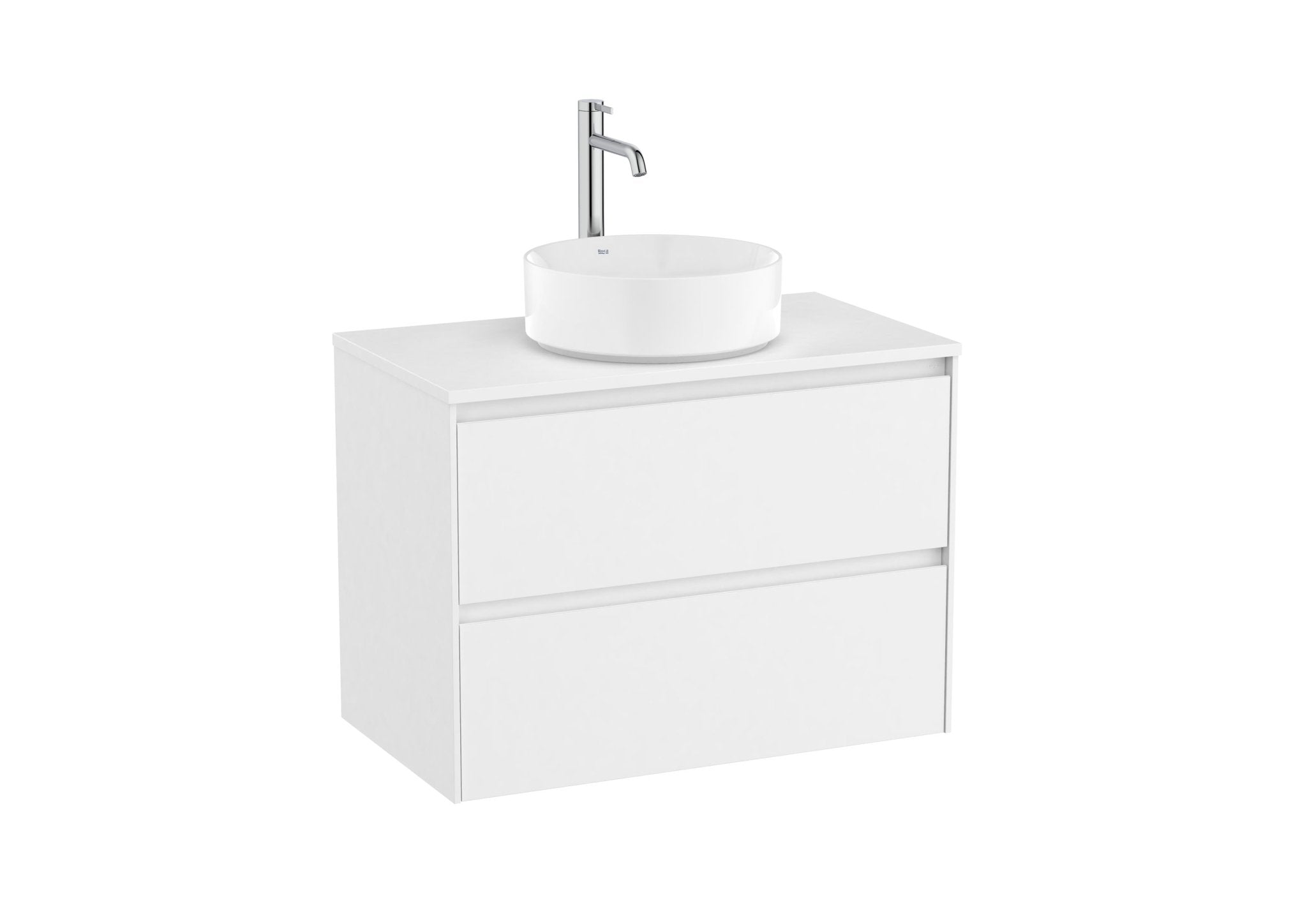 Roca - Ona Mueble base de dos cajones para lavabo de sobre encimera a la derecha - BricoandPool