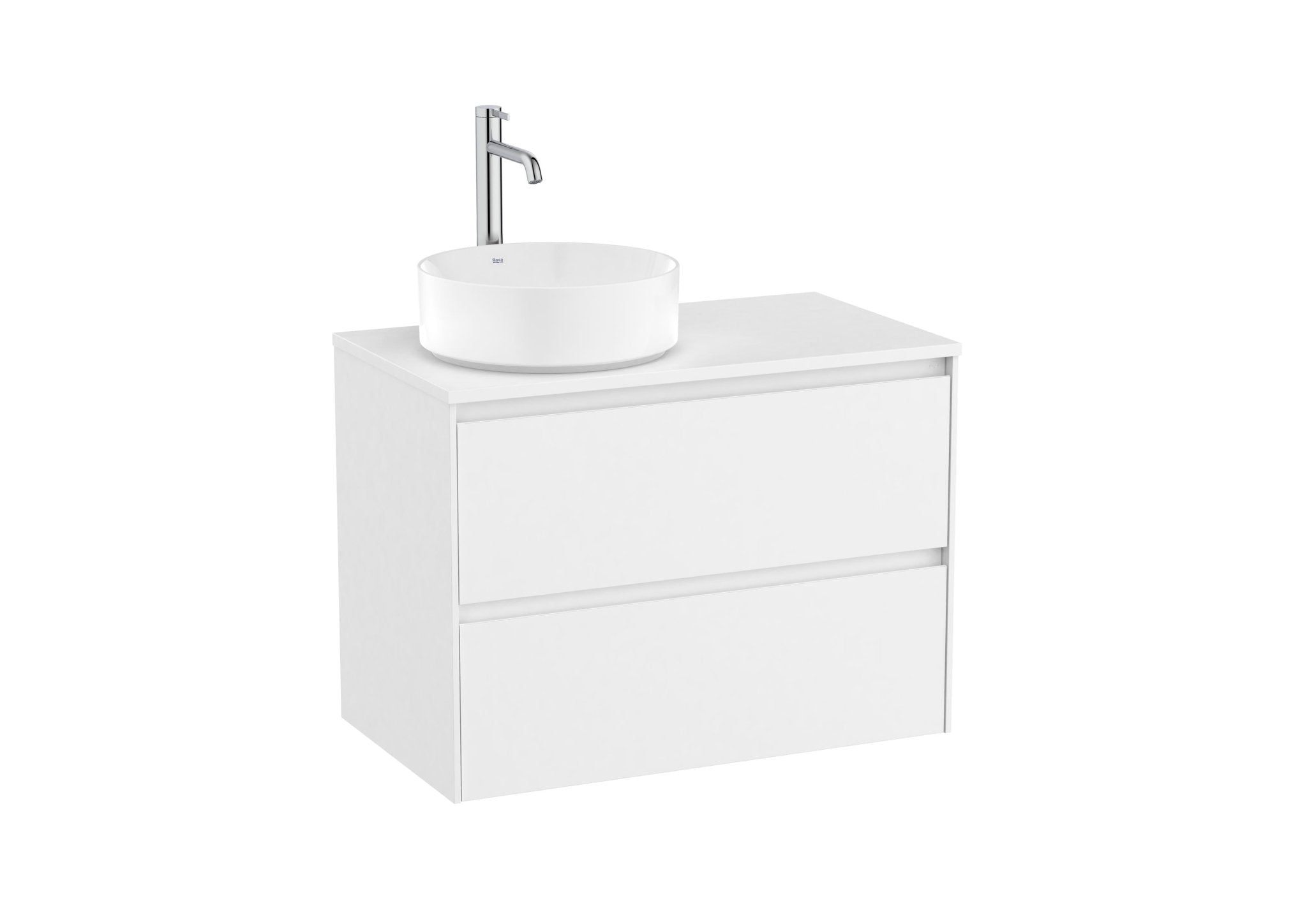 Roca - Ona Mueble base de dos cajones para lavabo de sobre encimera a la derecha - BricoandPool