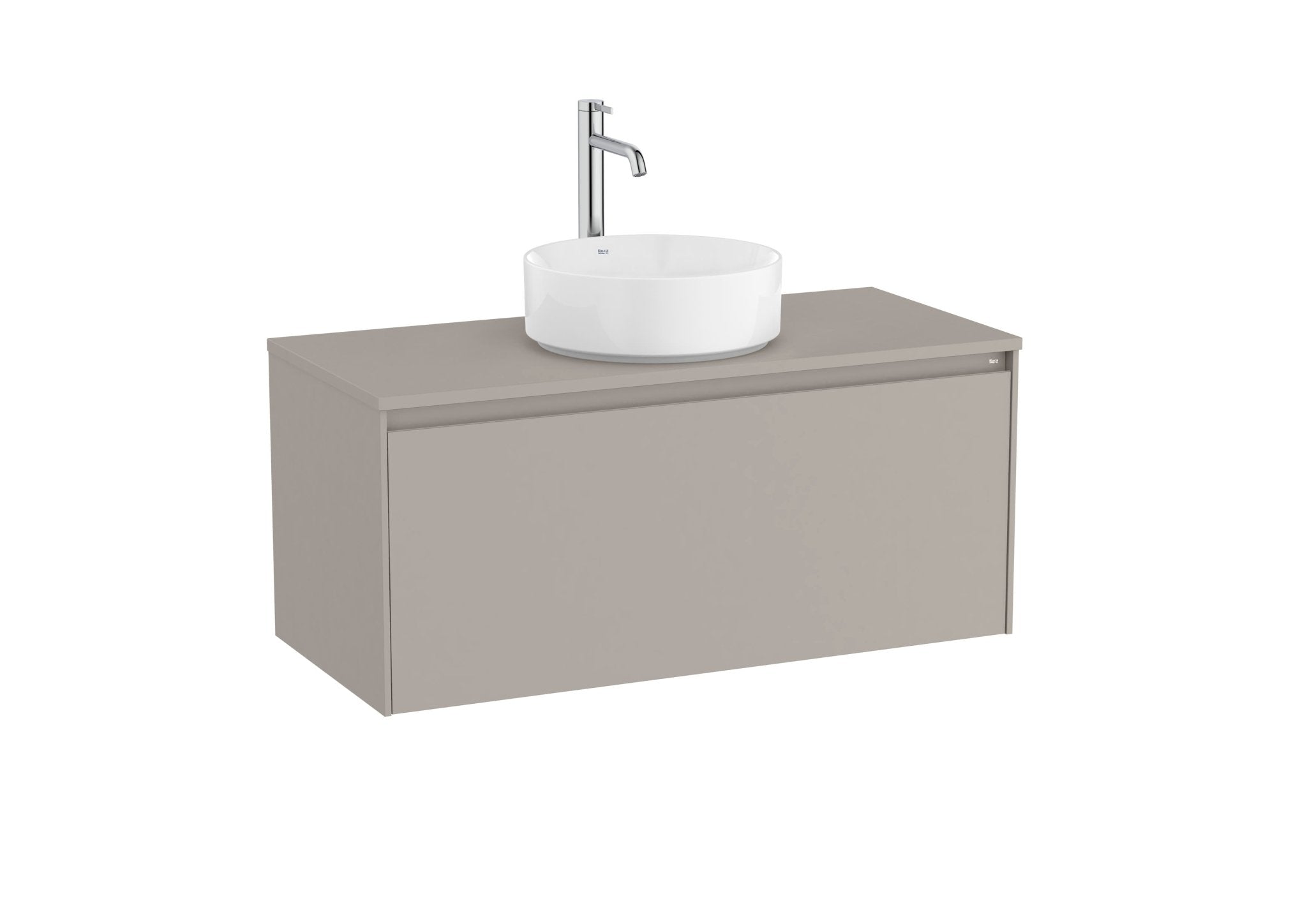 Roca - Ona Mueble base de un cajón para lavabo de sobre encimera - BricoandPool