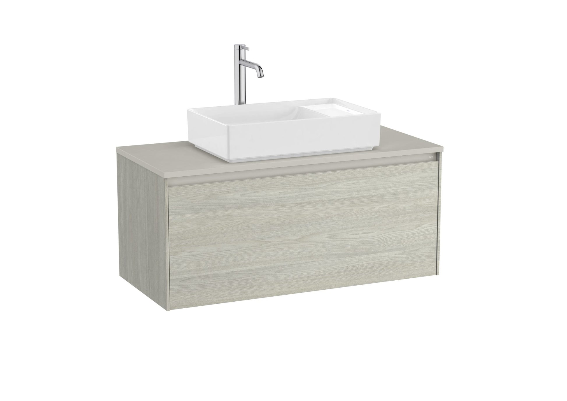 Roca - Ona Mueble base de un cajón para lavabo de sobre encimera - BricoandPool