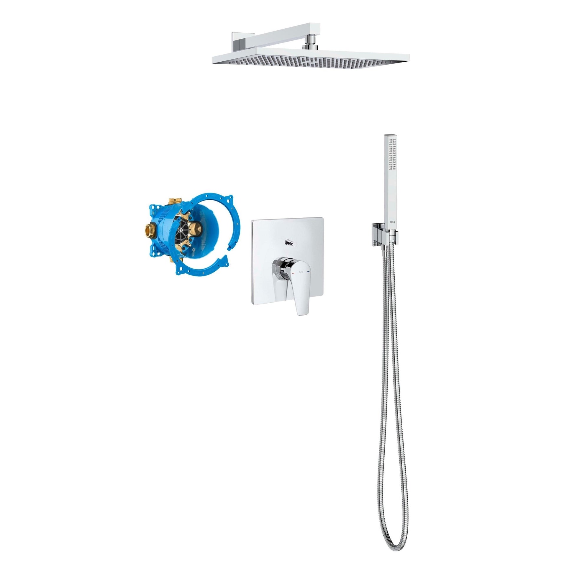 Roca - Pack empotrado monomando RocaBox Square para baño - ducha Atlas A5D2690C00 - BricoandPool
