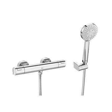 Roca - Pack mezclador termostático ducha T - 500 + set Stella 100/3 A5D2E18C00 - BricoandPool