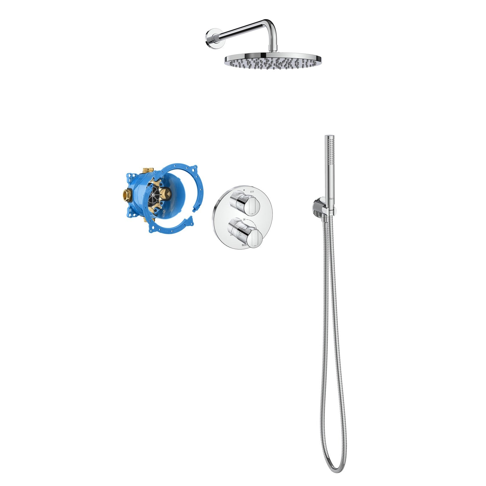 Roca - Pack Termostático RocaBox Round T - 1000 A5D1A09C00 - BricoandPool