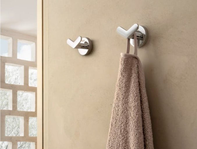 Roca - Percha doble Compas Cromado A817676C00 - BricoandPool