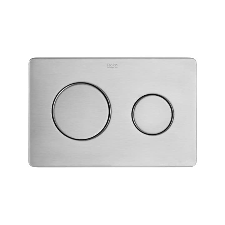 Roca - PL10 DUAL (ONE) - Placa de accionamiento antivandálica de acero inoxidable con descarga dual In - Wall Systems A890189304 - BricoandPool