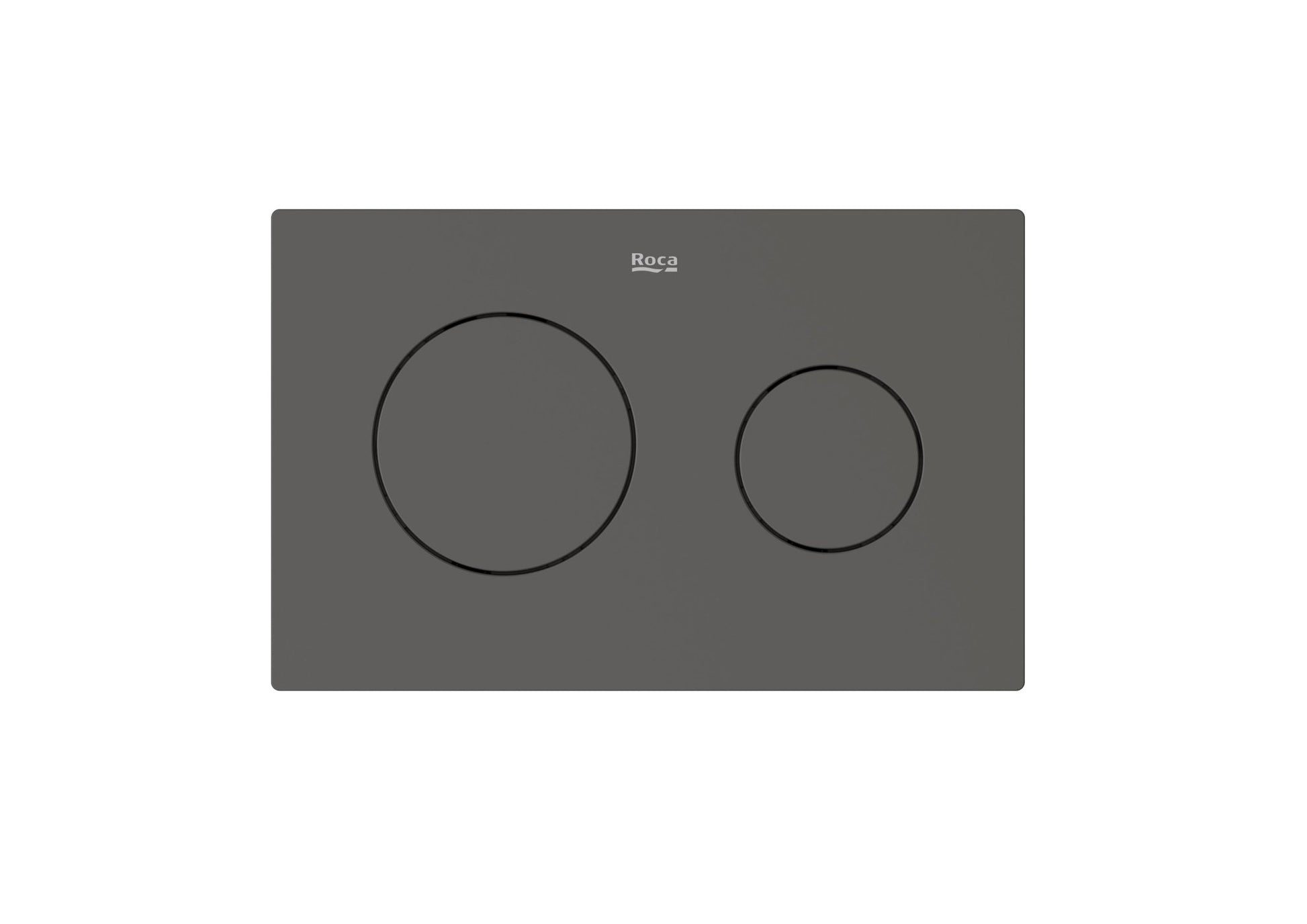 Roca - PL10 DUAL (ONE) - Placa de accionamiento con descarga dual con acabado onix mate - BricoandPool