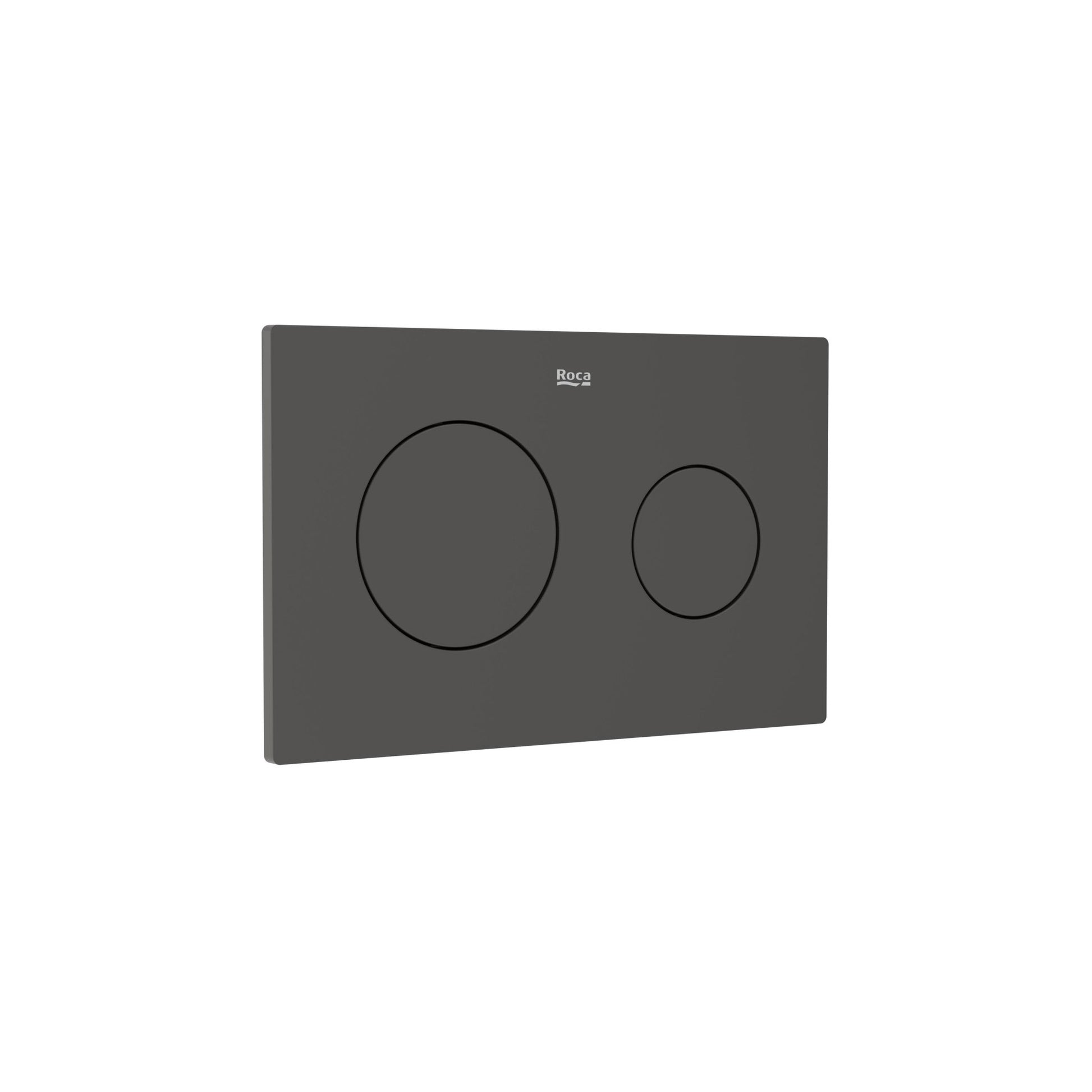 Roca - PL10 DUAL (ONE) - Placa de accionamiento con descarga dual con acabado onix mate - BricoandPool