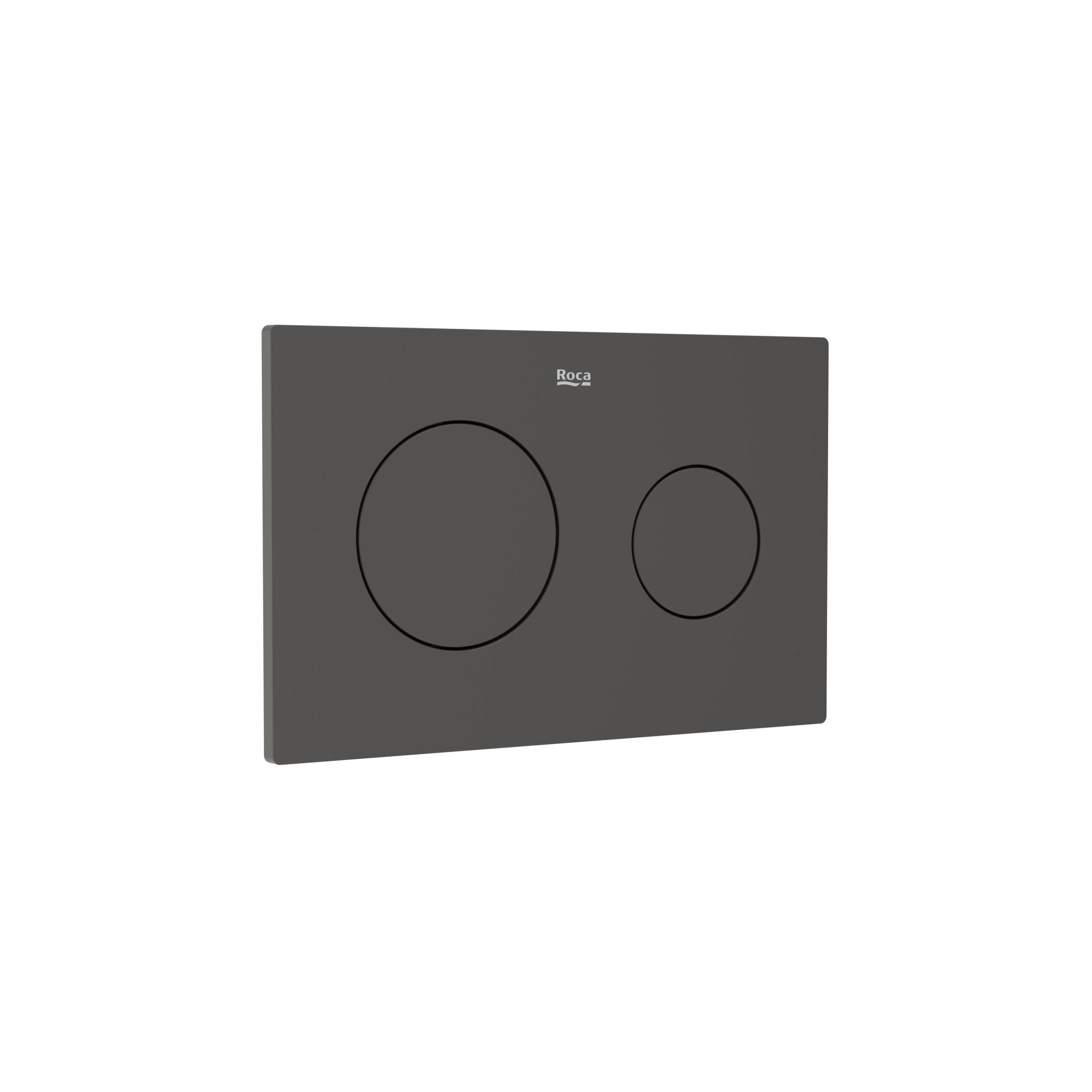 Roca - PL10 DUAL (ONE) - Placa de accionamiento con descarga dual con acabado onix mate - BricoandPool