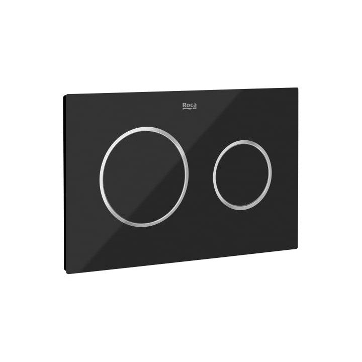 Roca - PL10 DUAL (ONE) - Placa de accionamiento con descarga dual con acabados cristal In - Wall Systems A890189308 - BricoandPool